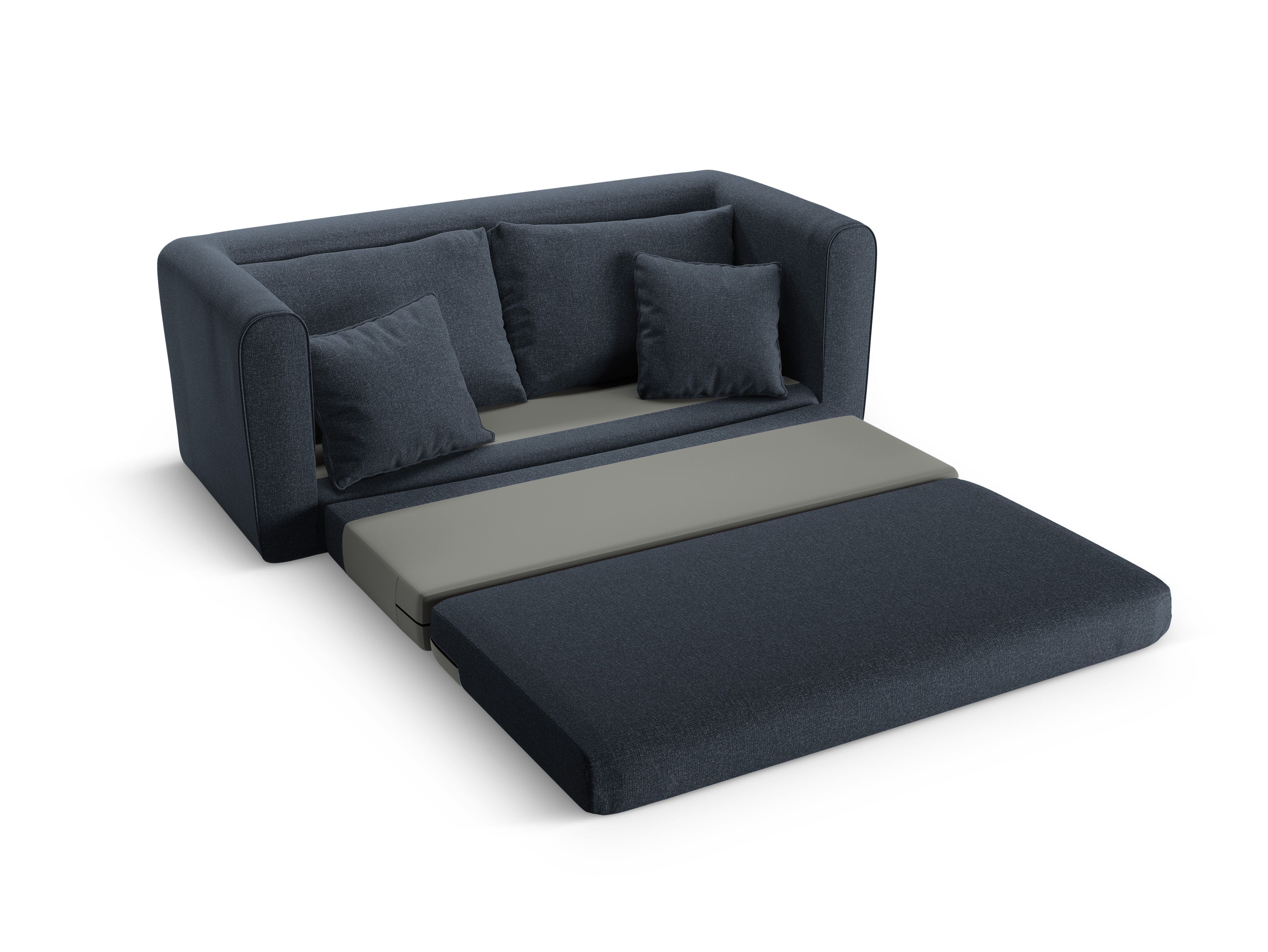 Sofa 2-Sitzer mit Schlaffunktion LIDO dunkelblau