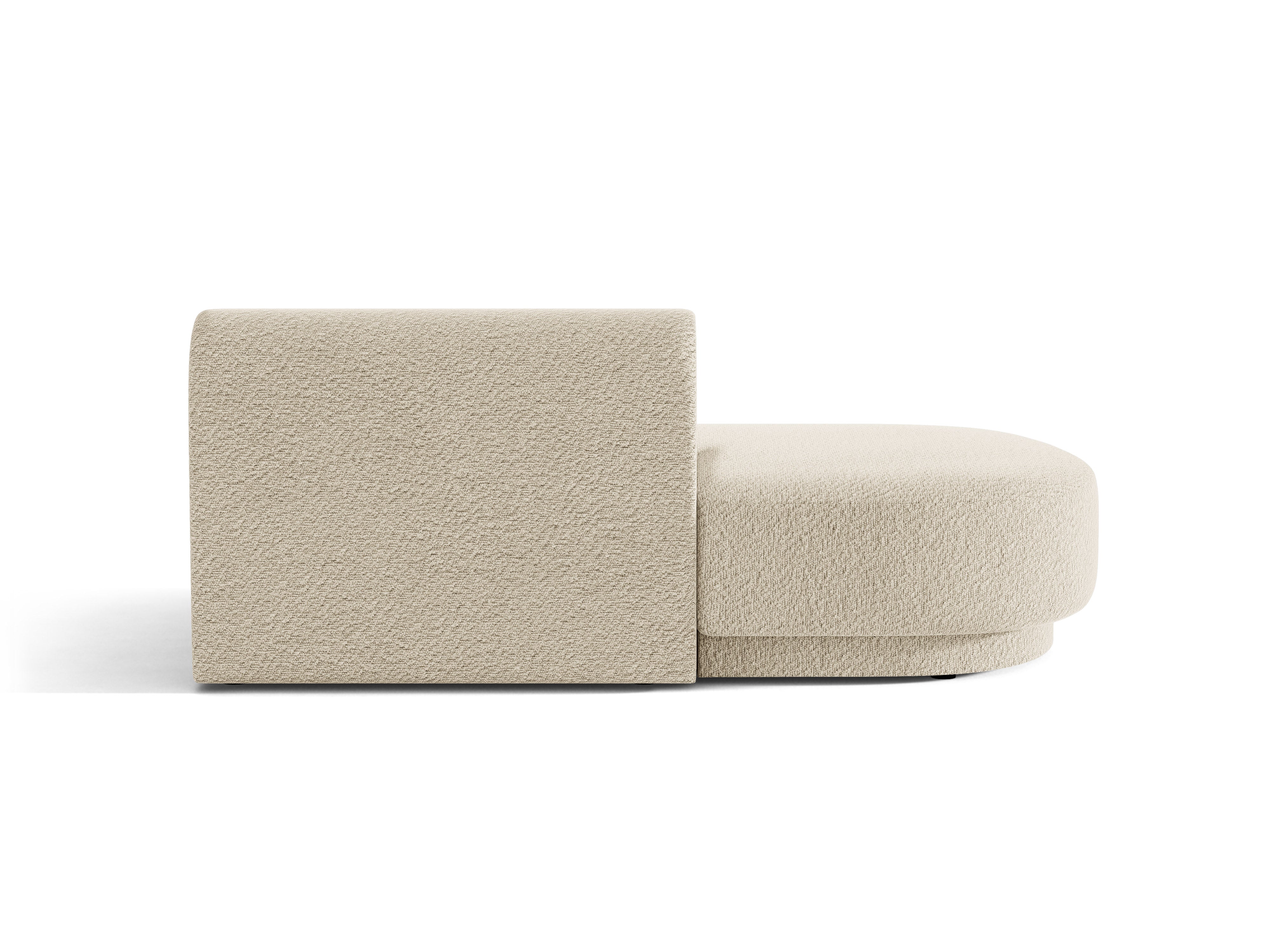 Szezlong 2-sitzig links MILEY beige Boucle