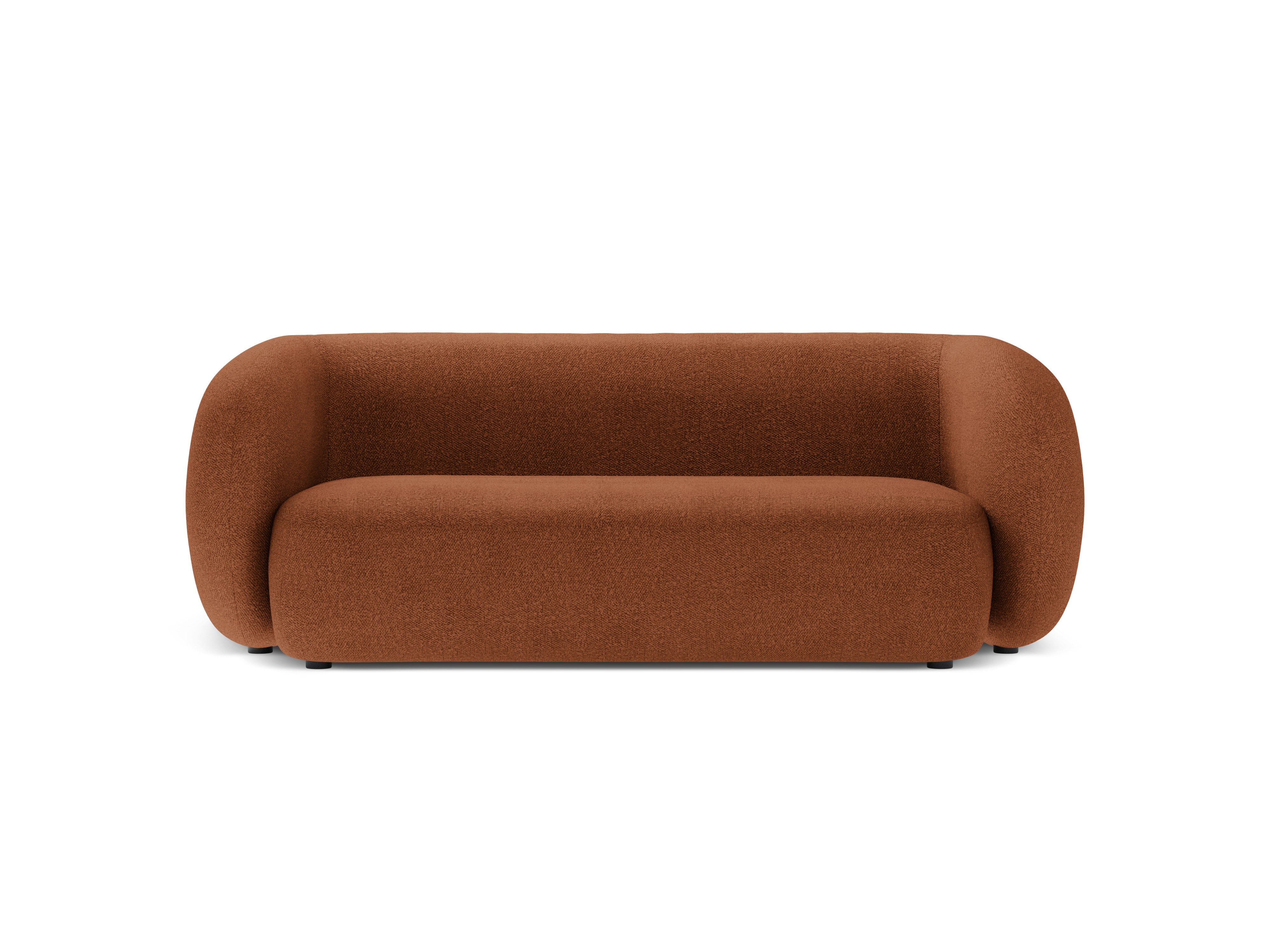 KATE terracotta boucle 2-seater sofa