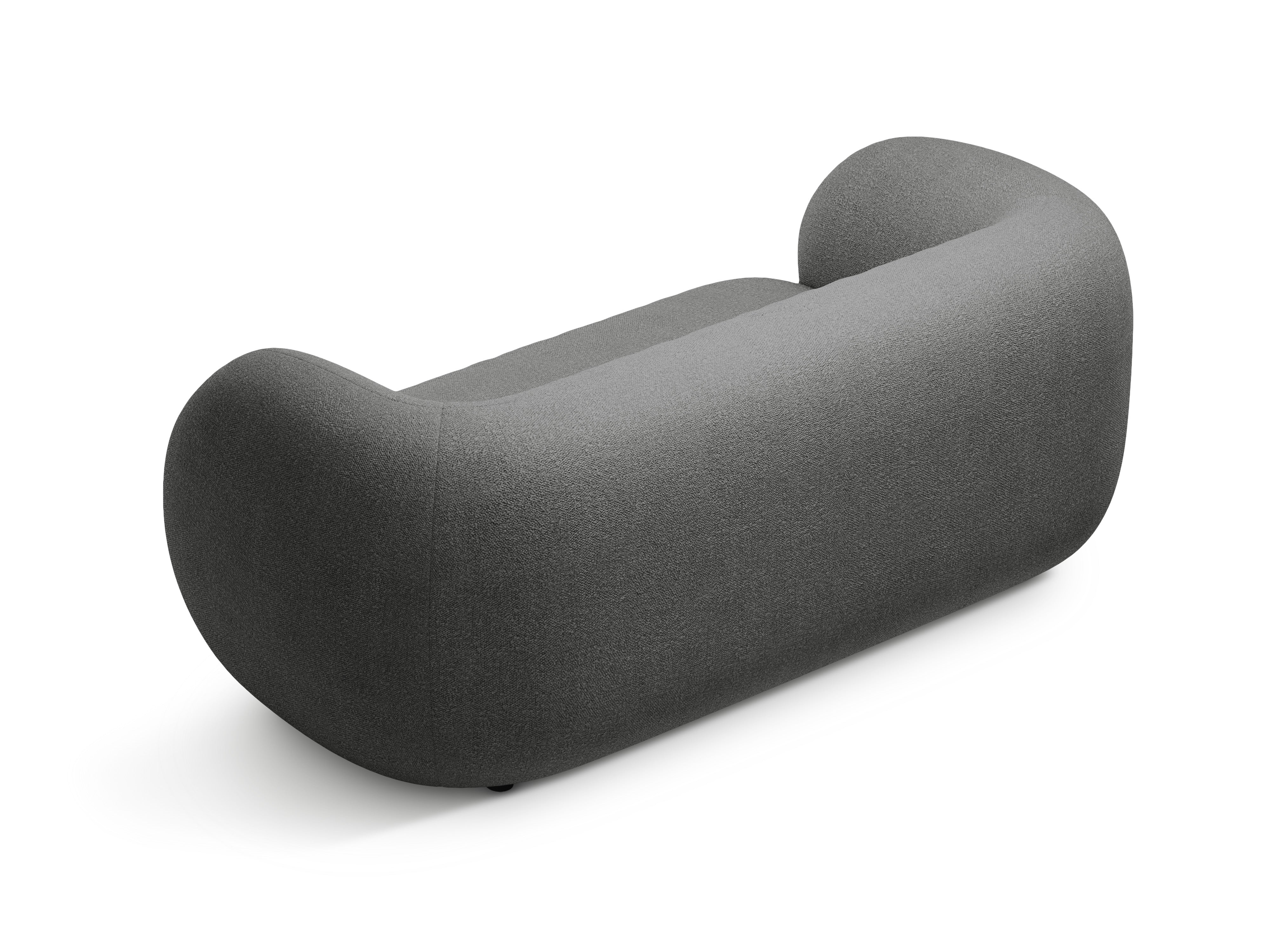 2-seater Sofa KATE dark gray boucle