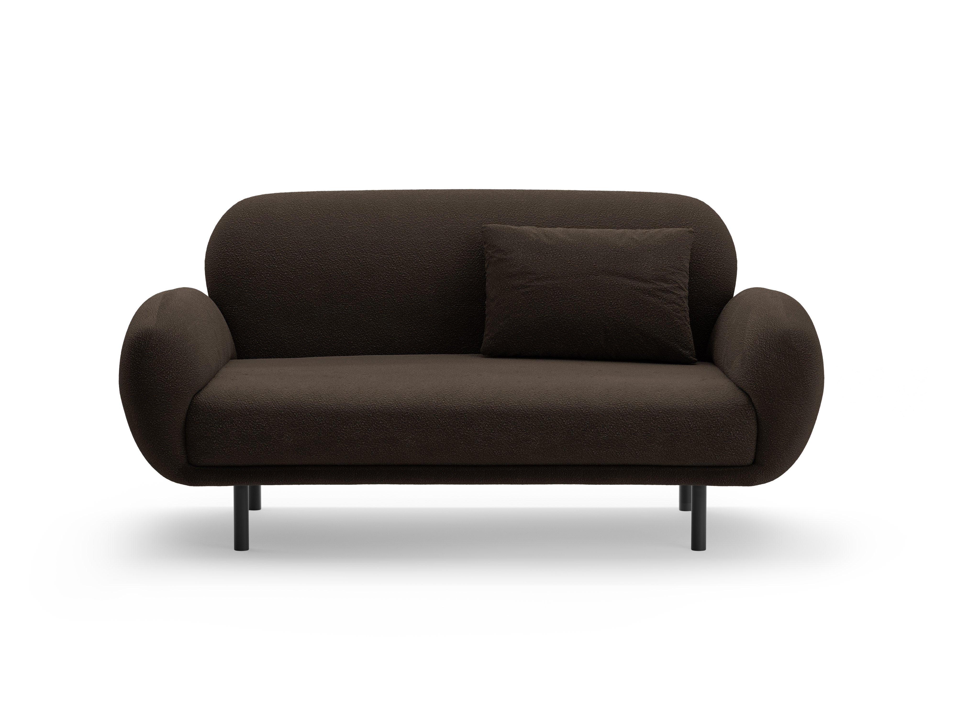 Sofa 2-Sitzer POPPY braun Boucle