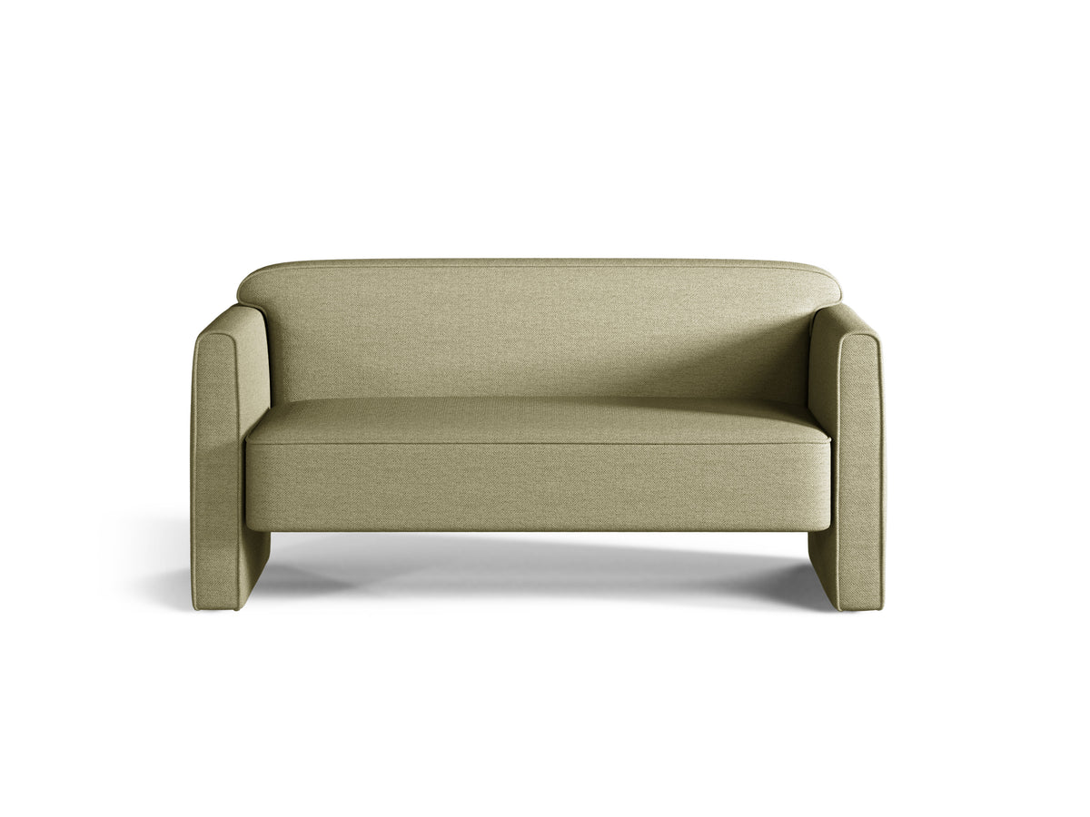 Zweisitzer-Sofa ABBY olivgrün