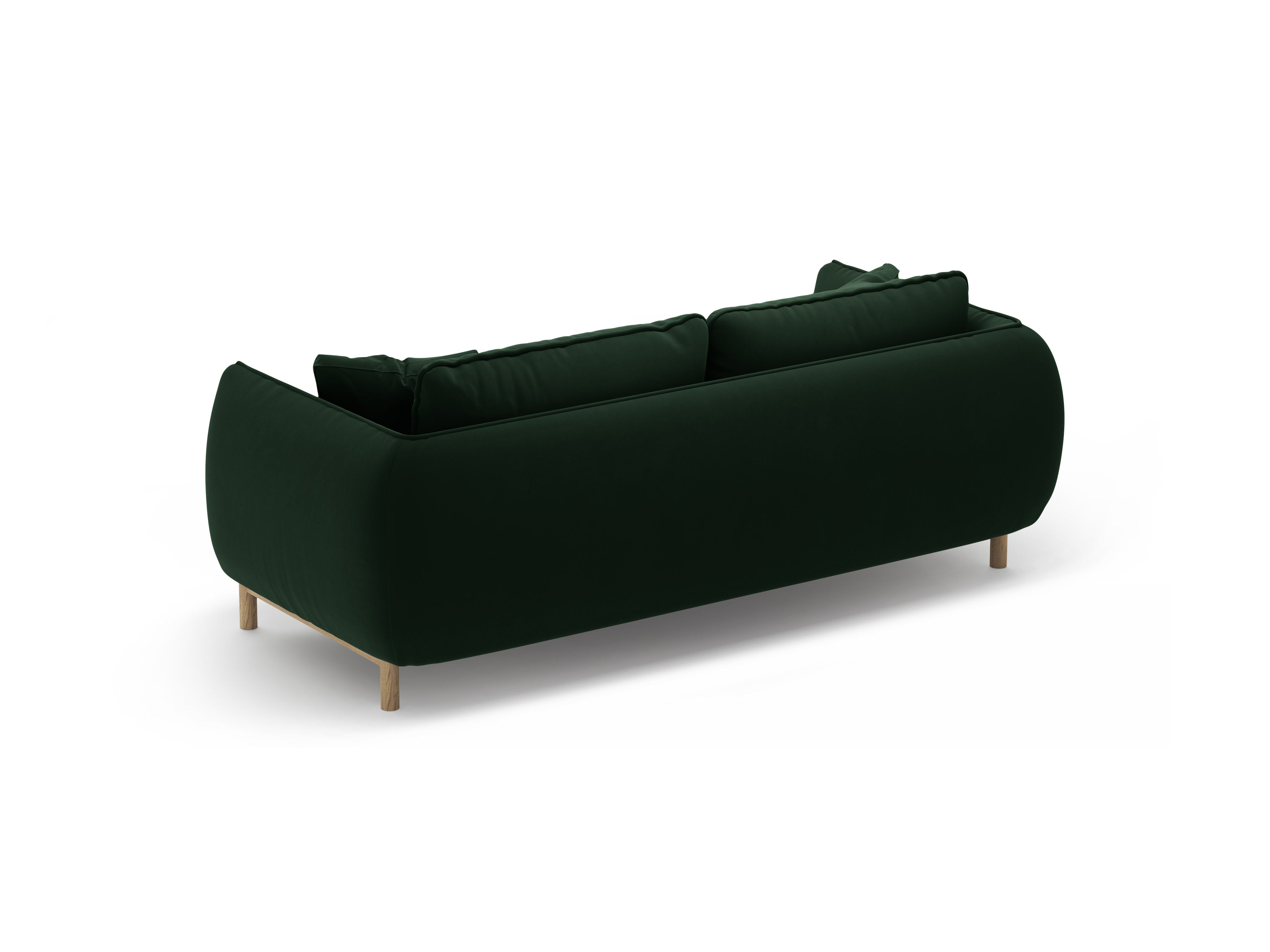 Velvet 2-Seater Sofa ADA Bottle Green