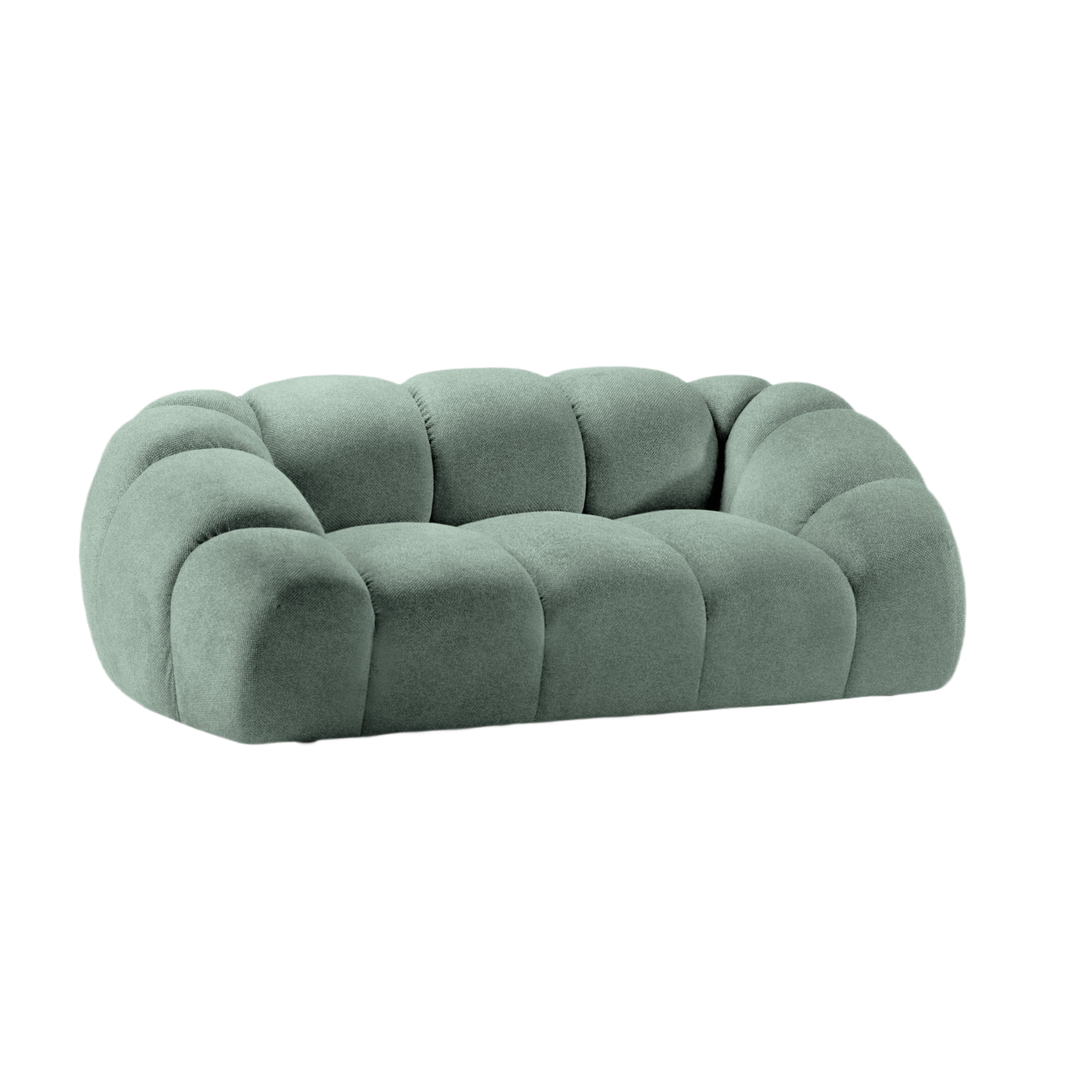 Sofa 2-sitzig DIANA mintfarbenes Chenille