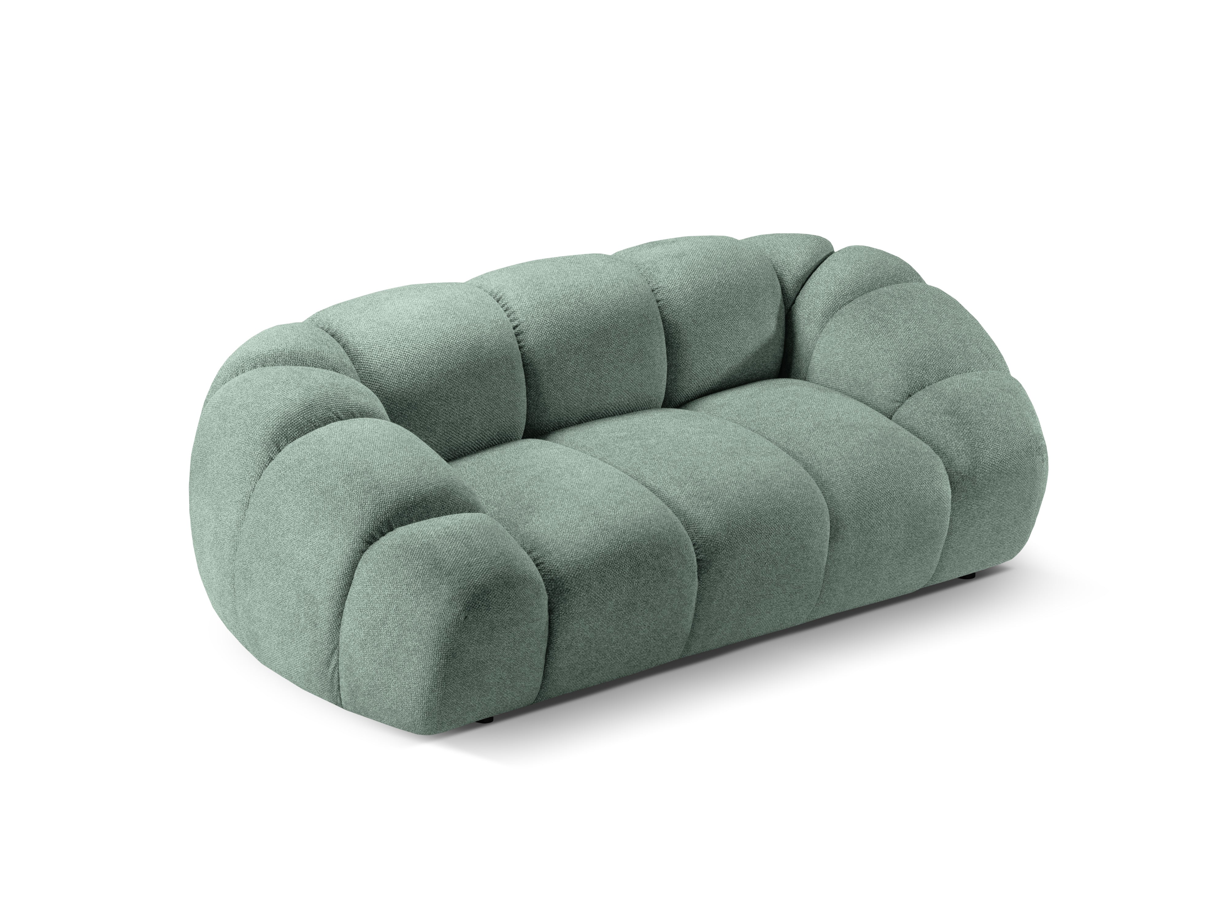 Sofa 2-sitzig DIANA mintfarbenes Chenille