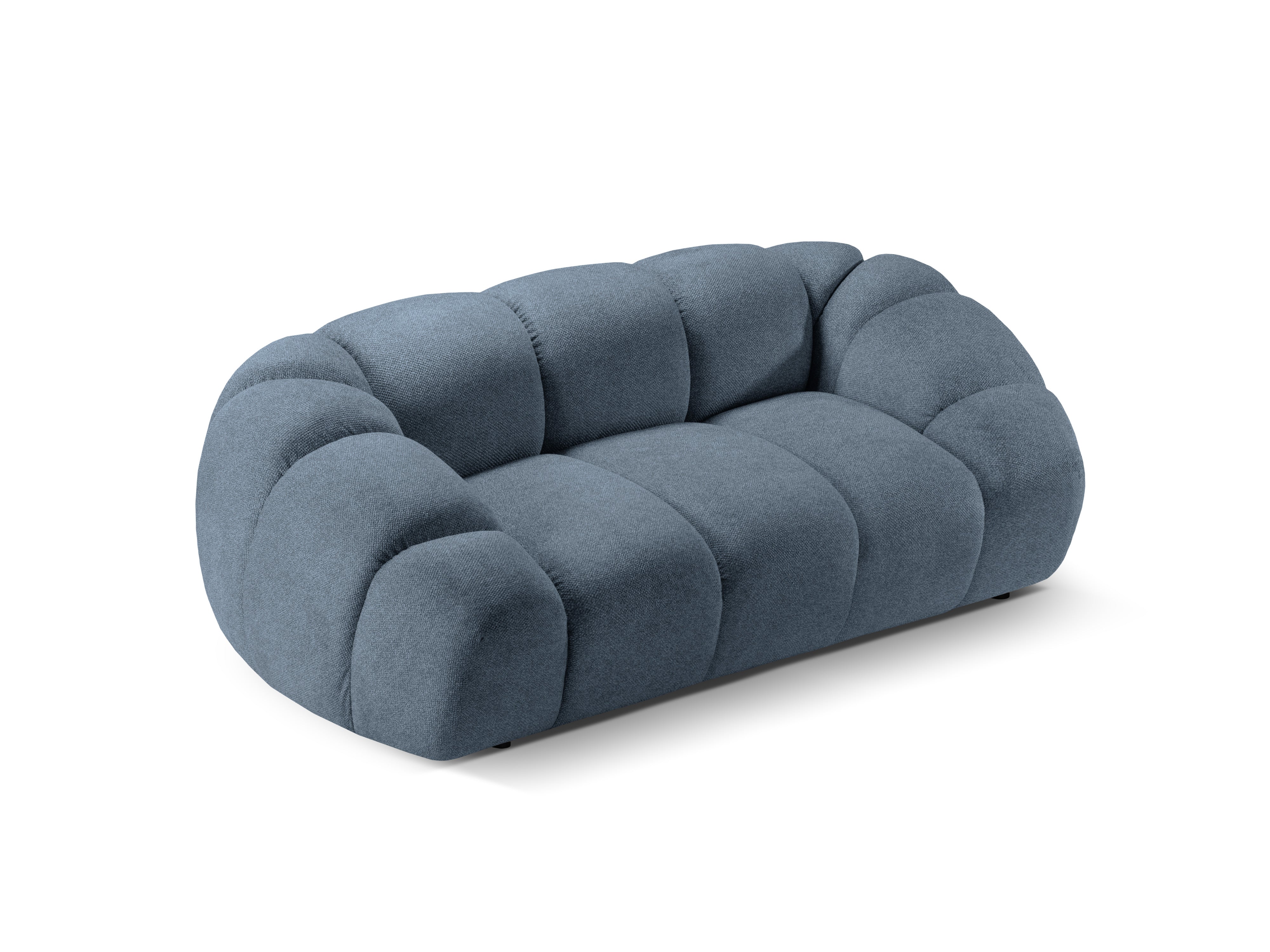 2-seater Sofa DIANA light blue chenille