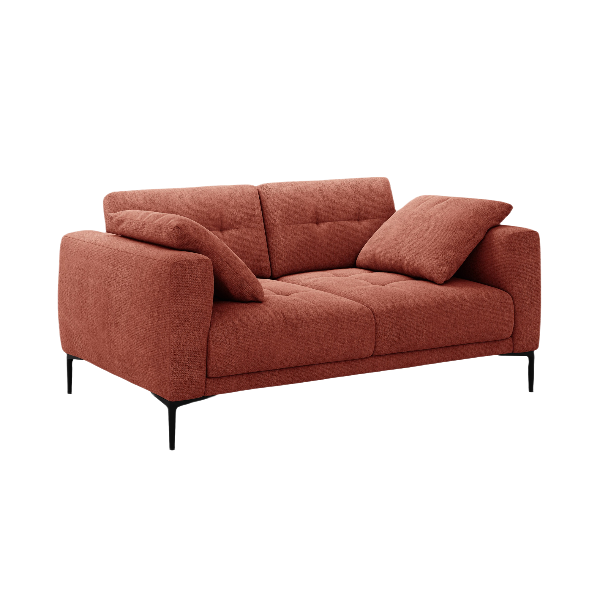 2-seater Sofa BEMY coral chenille