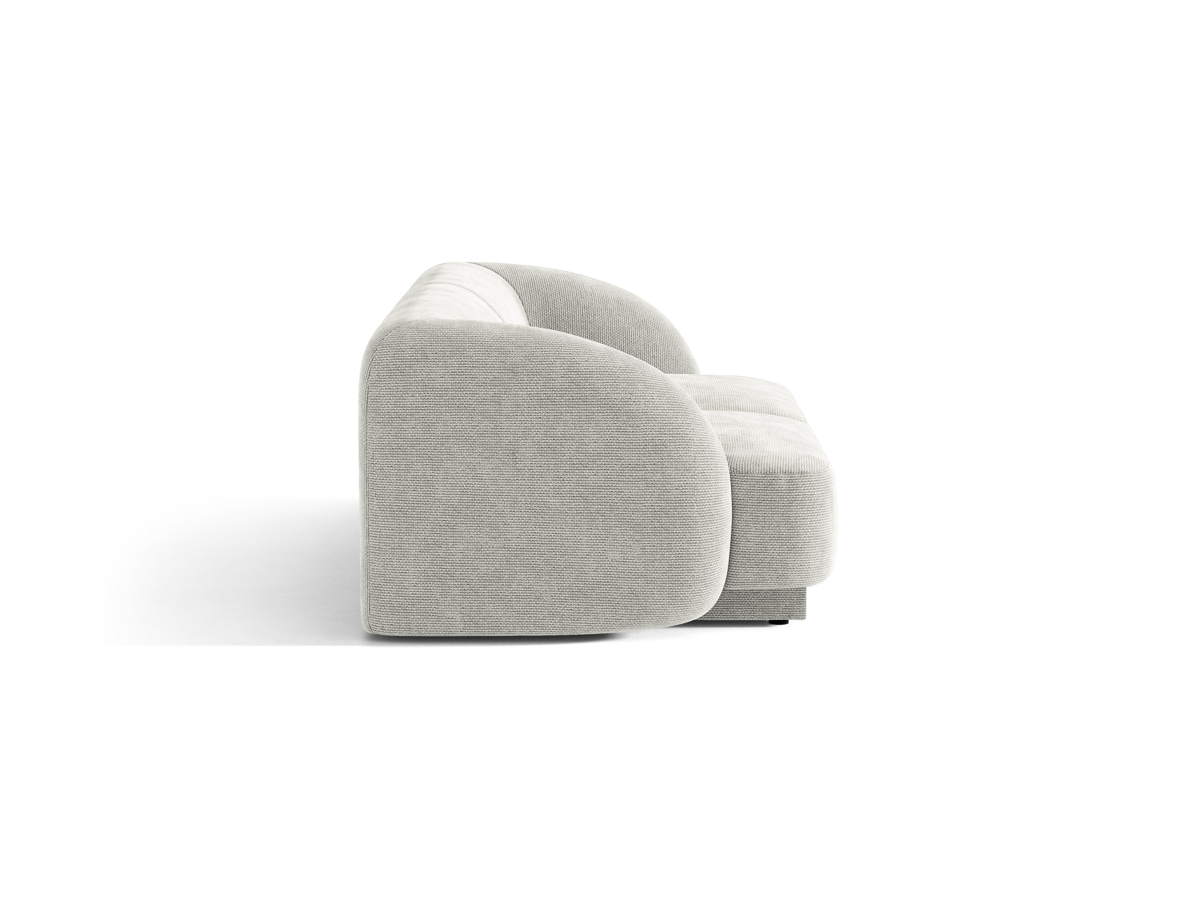 Sofa 2-sitzig MILEY graues Chenille