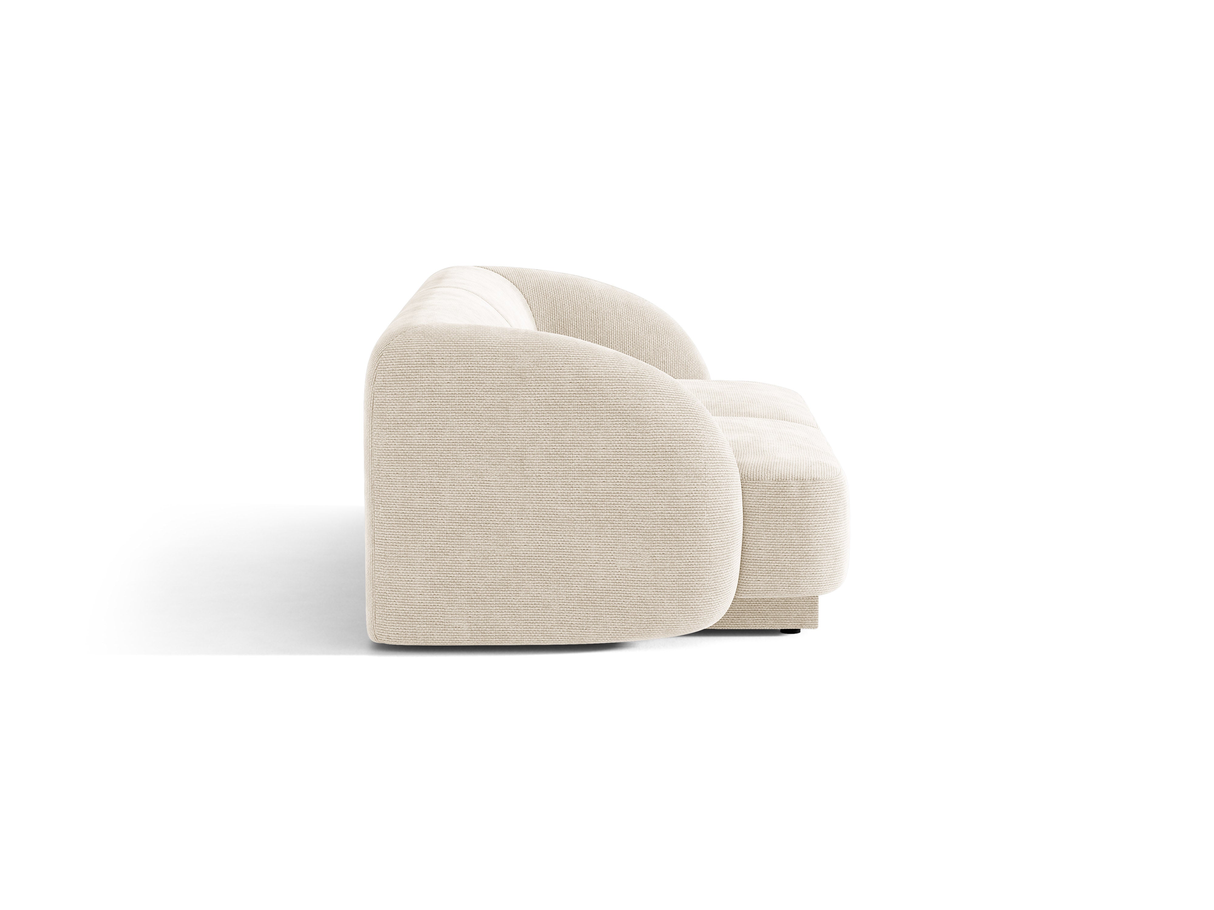 Sofa 2-sitzig MILEY Elfenbein Chenille
