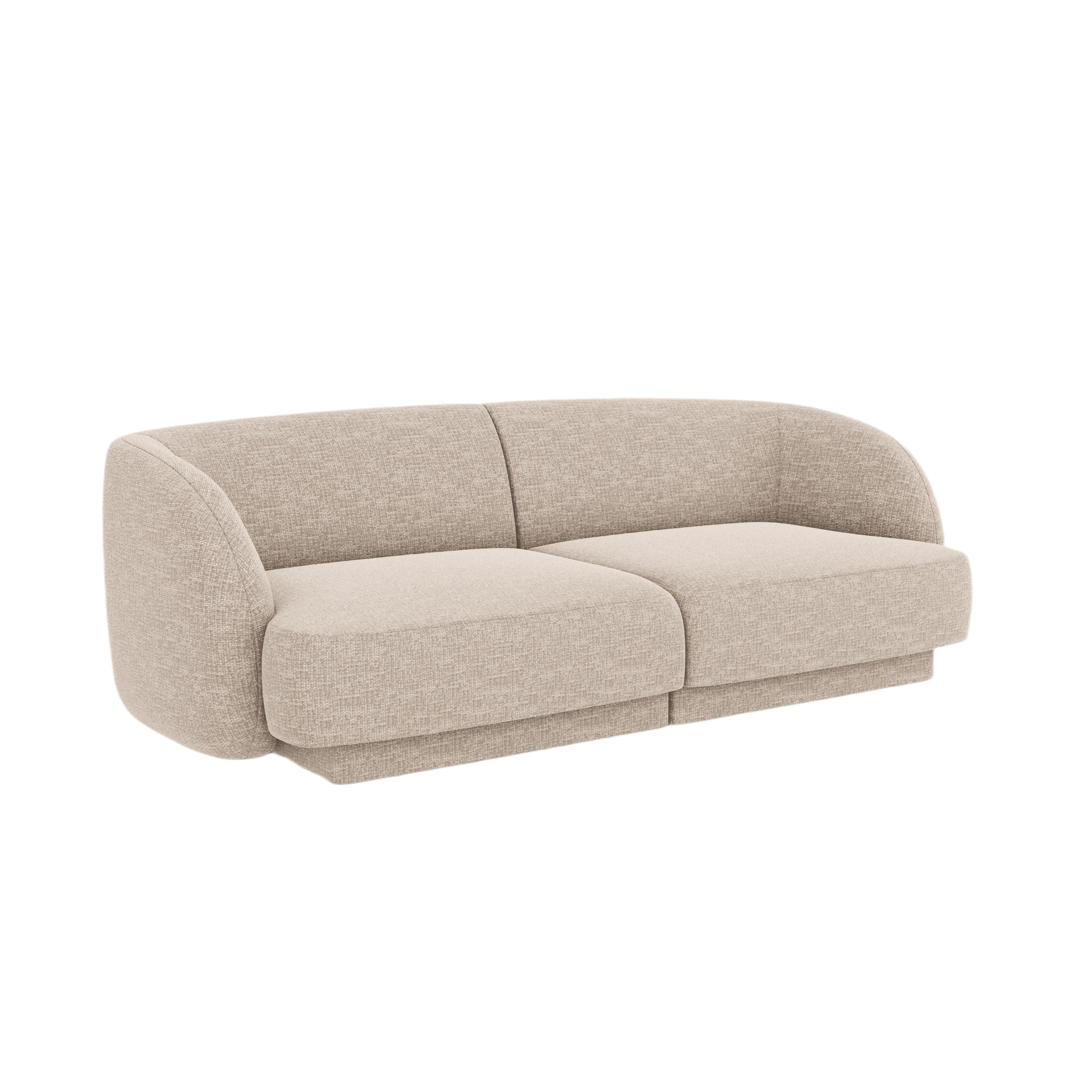 2-seater Sofa MILEY beige chenille