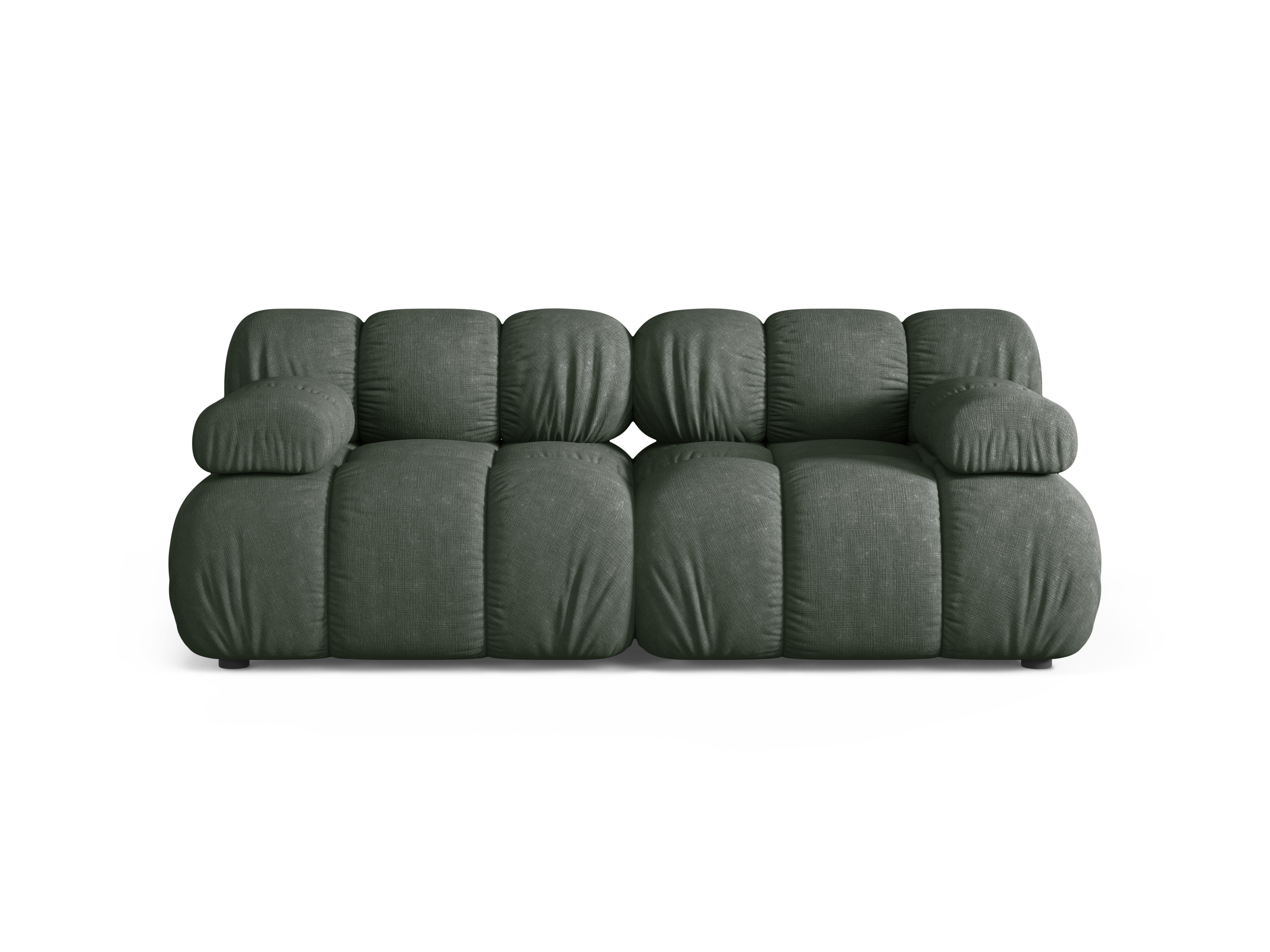 Modulares 2-Sitzer Sofa BELLIS in Dunkelgrün