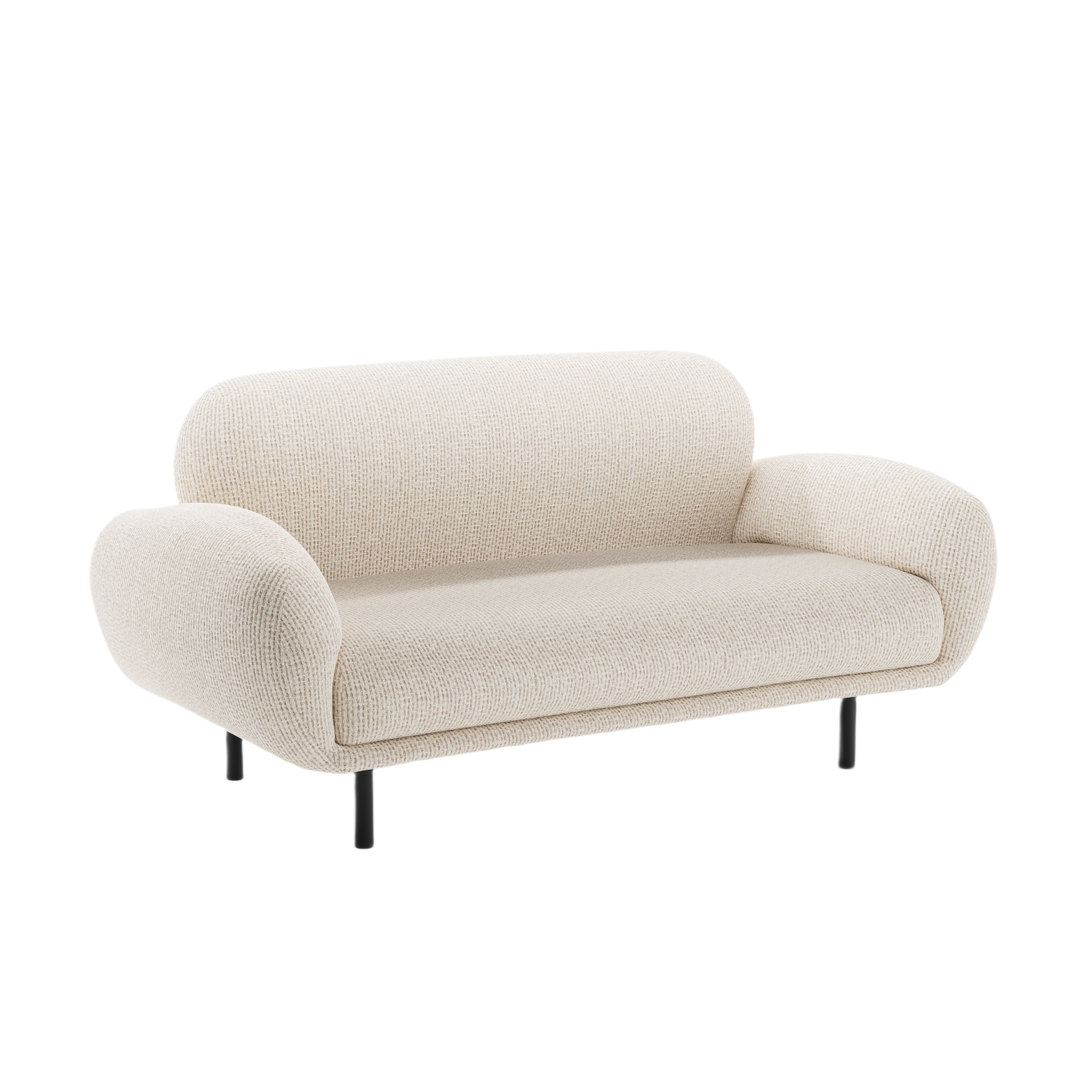2-seater Sofa POPPY light beige chenille