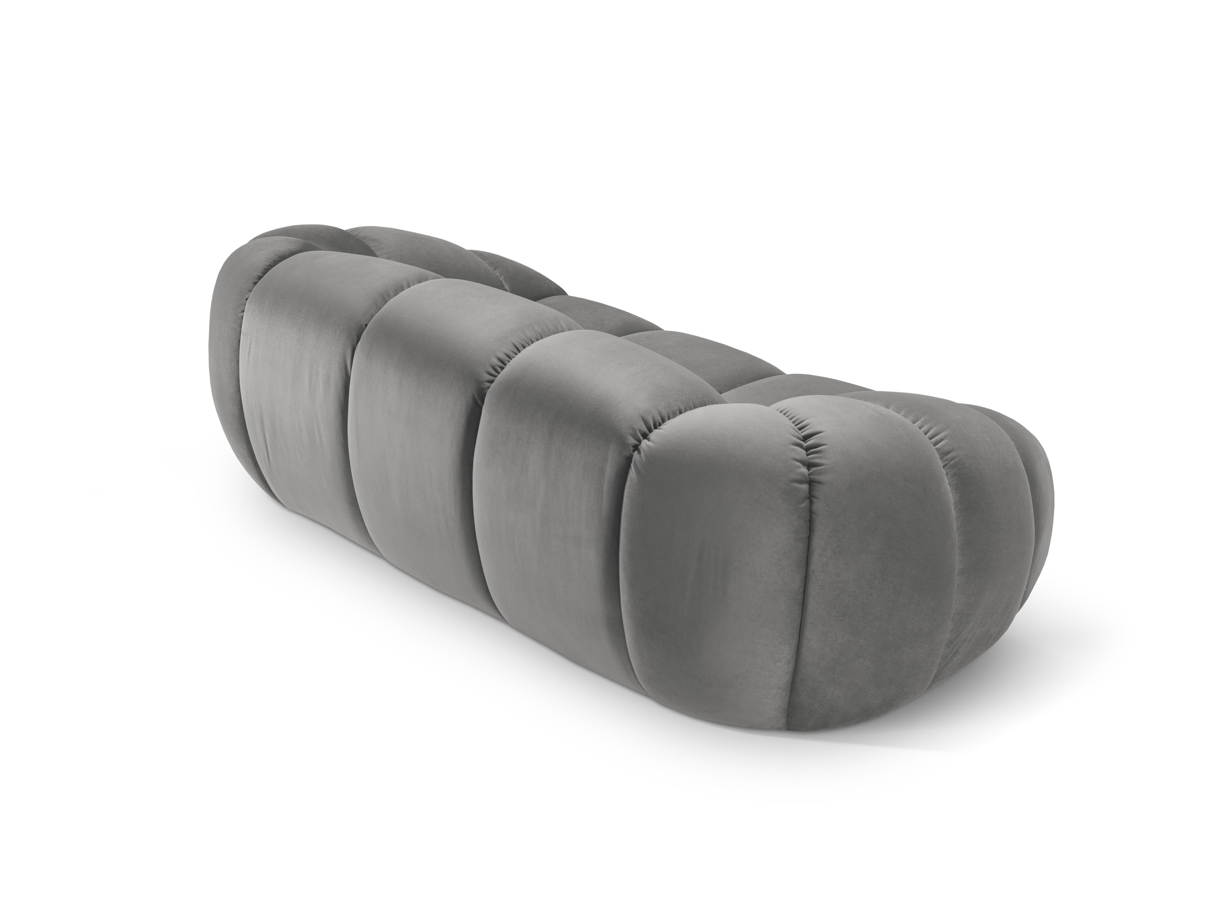 Sofa aus Samt 2-sitzig DIANA grau