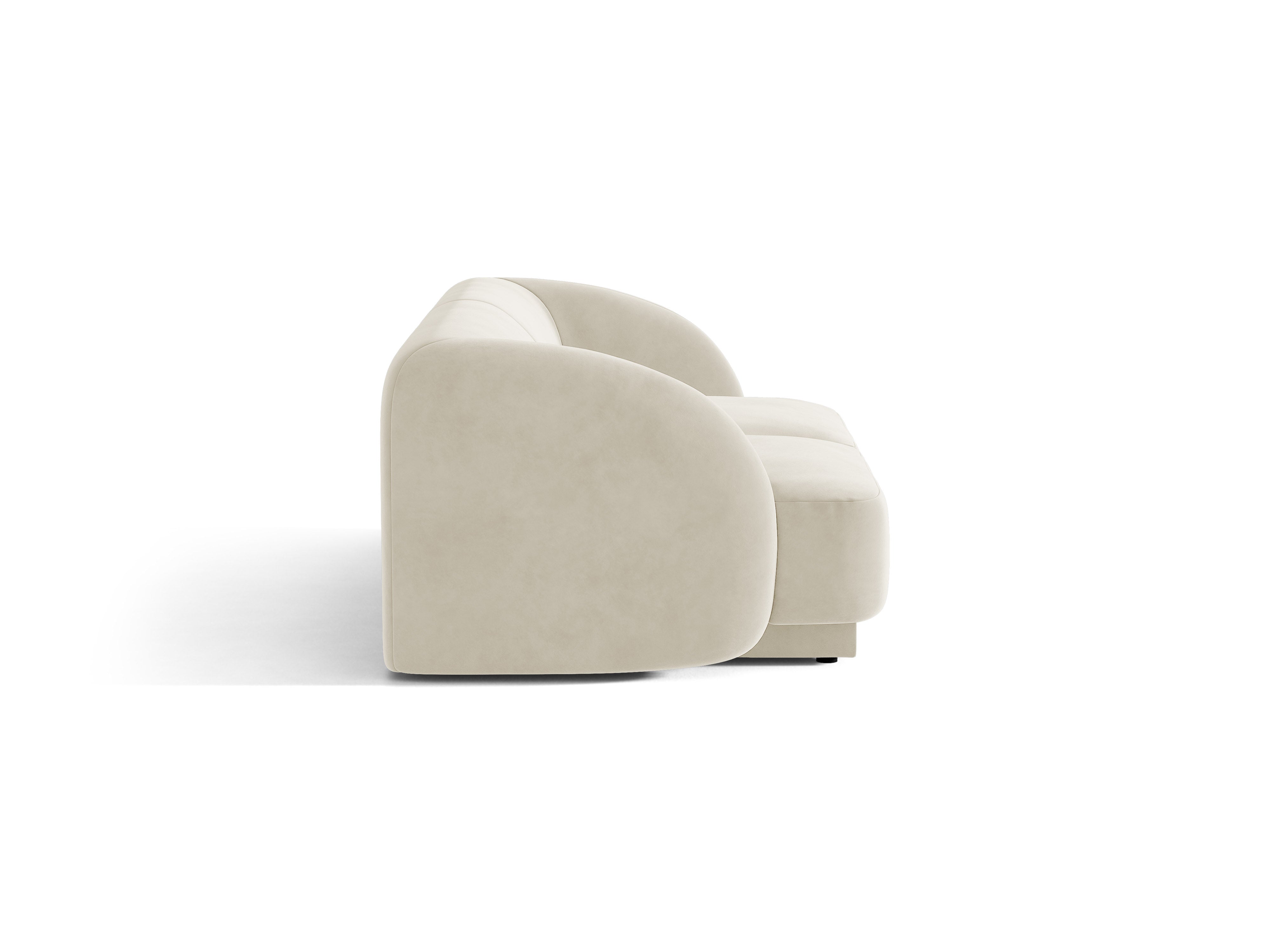 Sofa aus Samt 2-sitzig MILEY beige