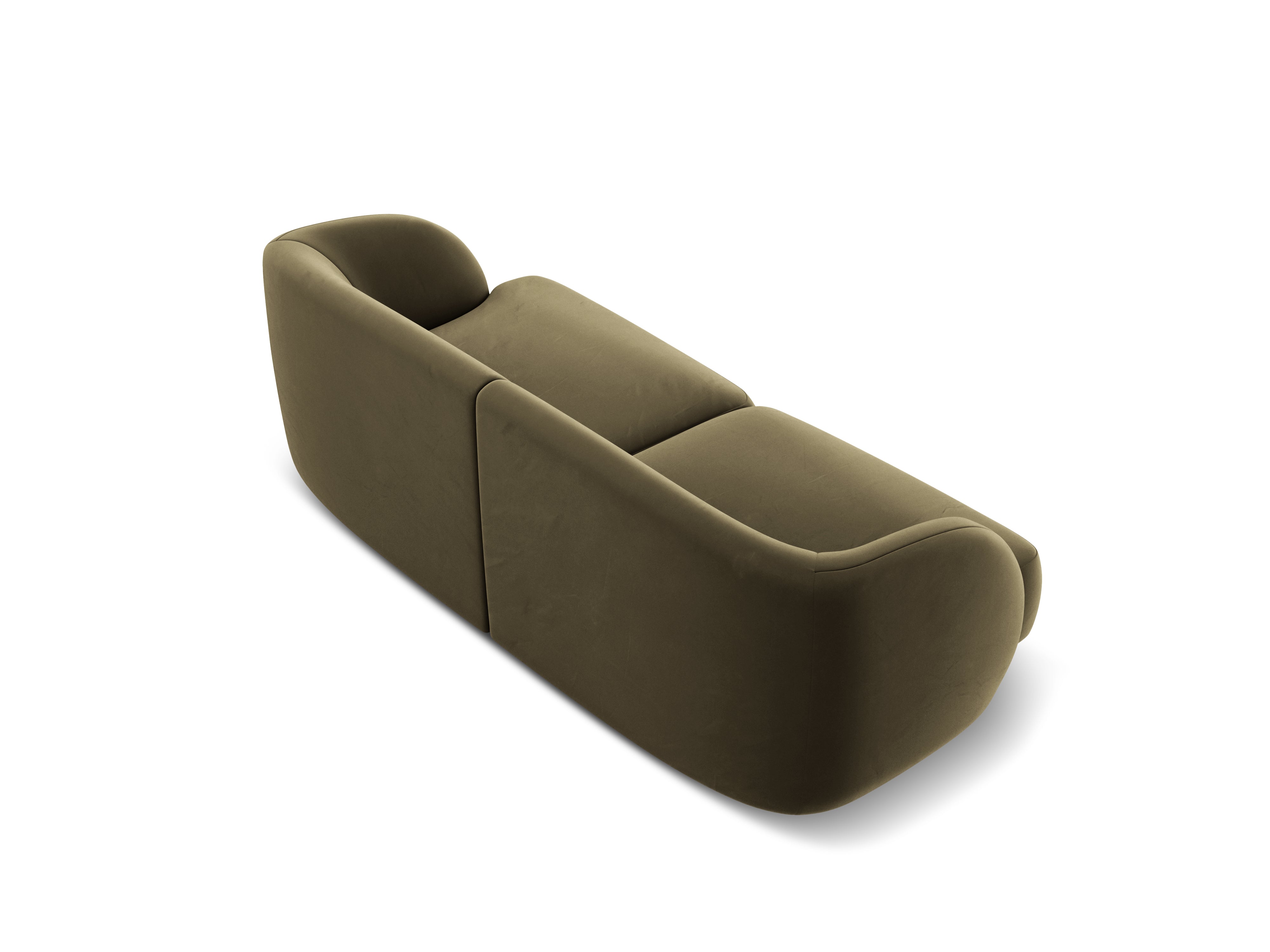 Sofa aksamitna 2-osobowa MILEY zielony Micadoni Eye on Design