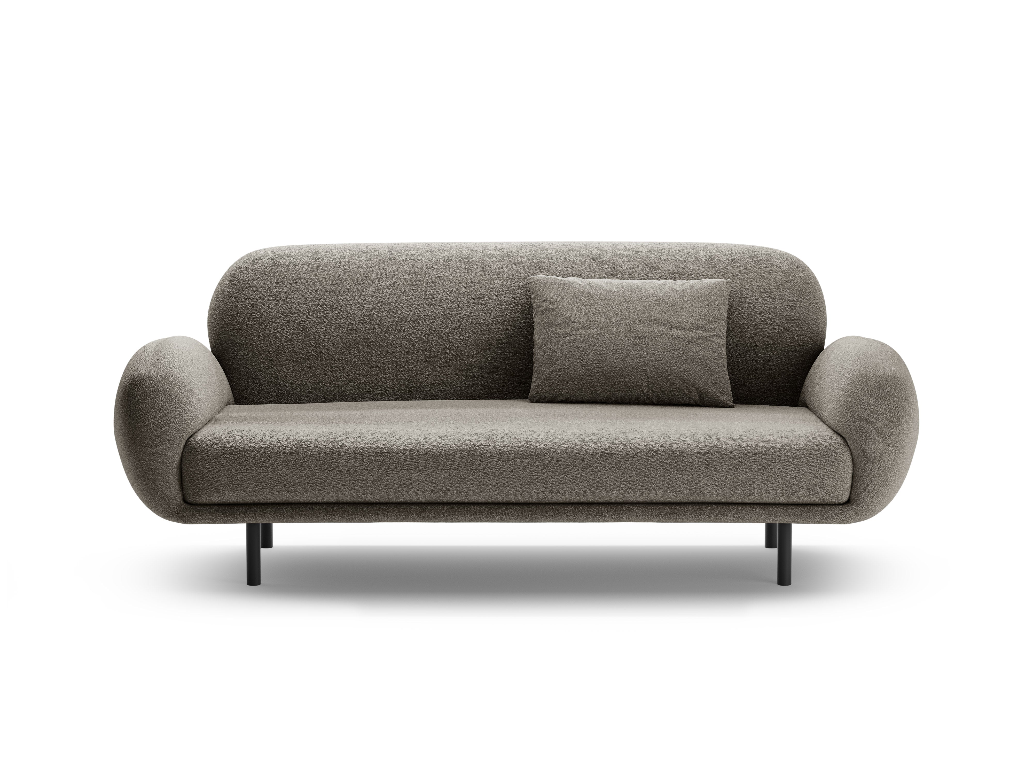 Sofa 2,5-sitzige POPPY graue Boucle