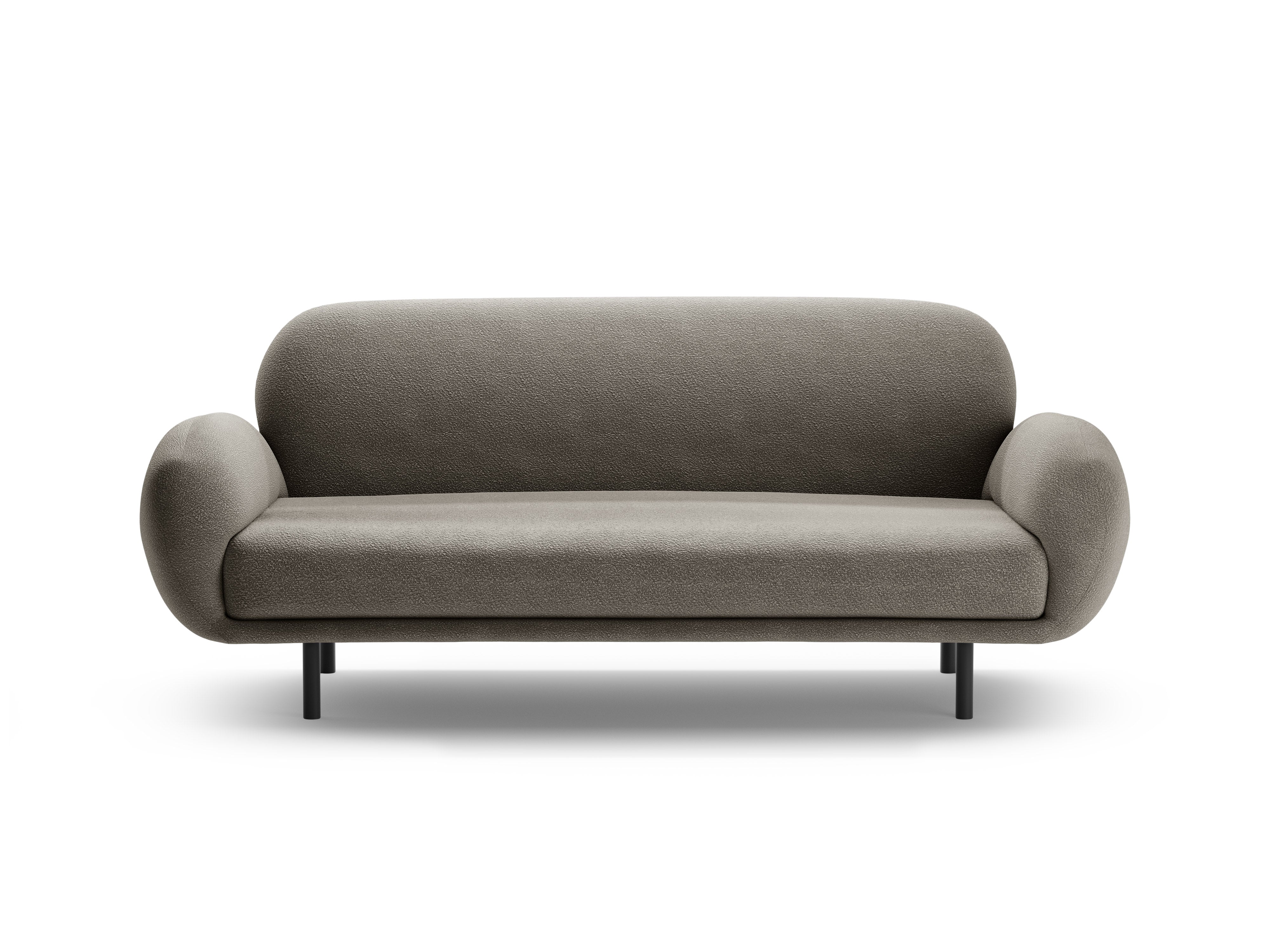 Sofa 2,5-sitzige POPPY graue Boucle