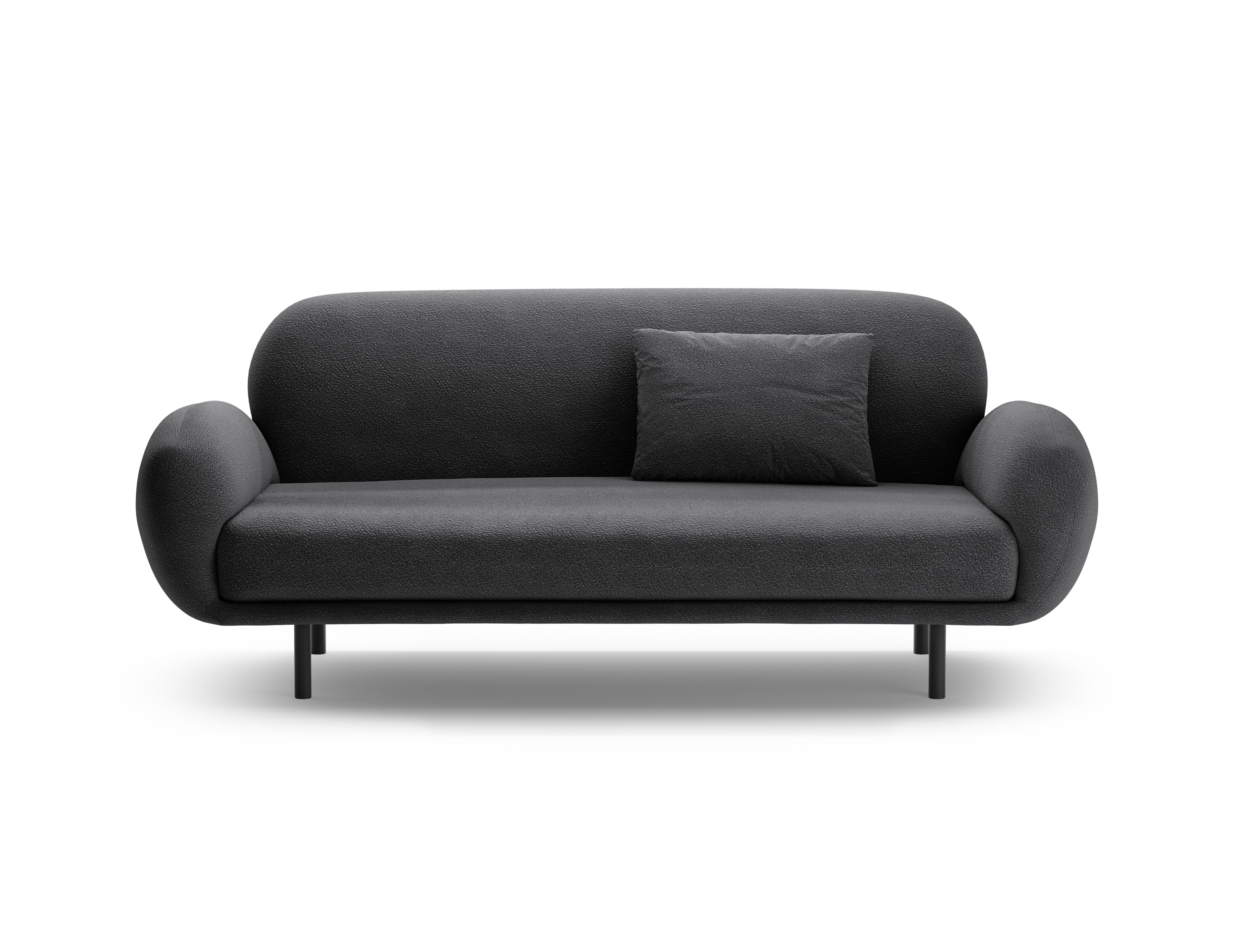 Sofa 2,5-sitzig POPPY dunkelgrau Boucle