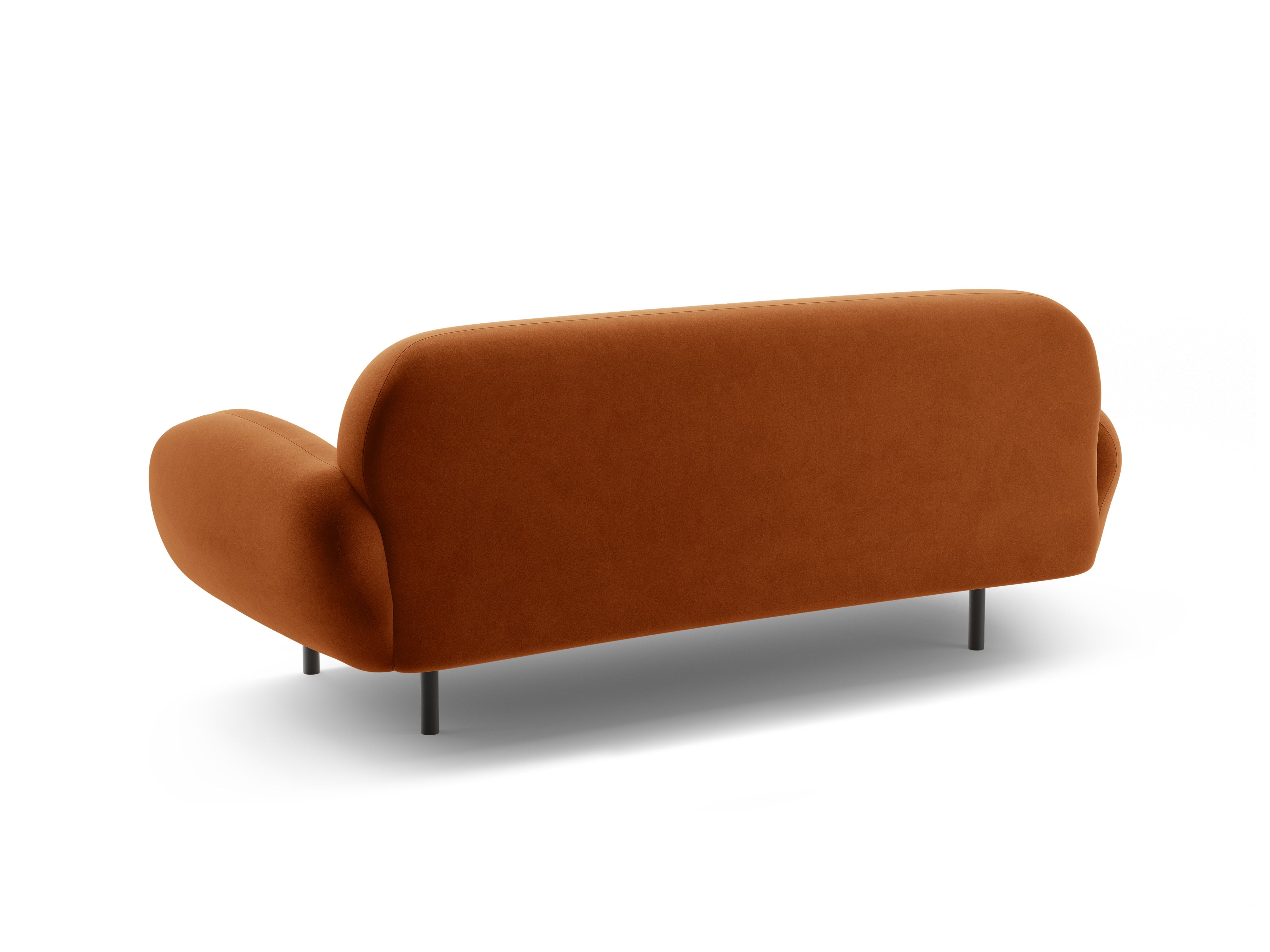 Sofa aus Samt 2,5-sitzig POPPY terrakotta