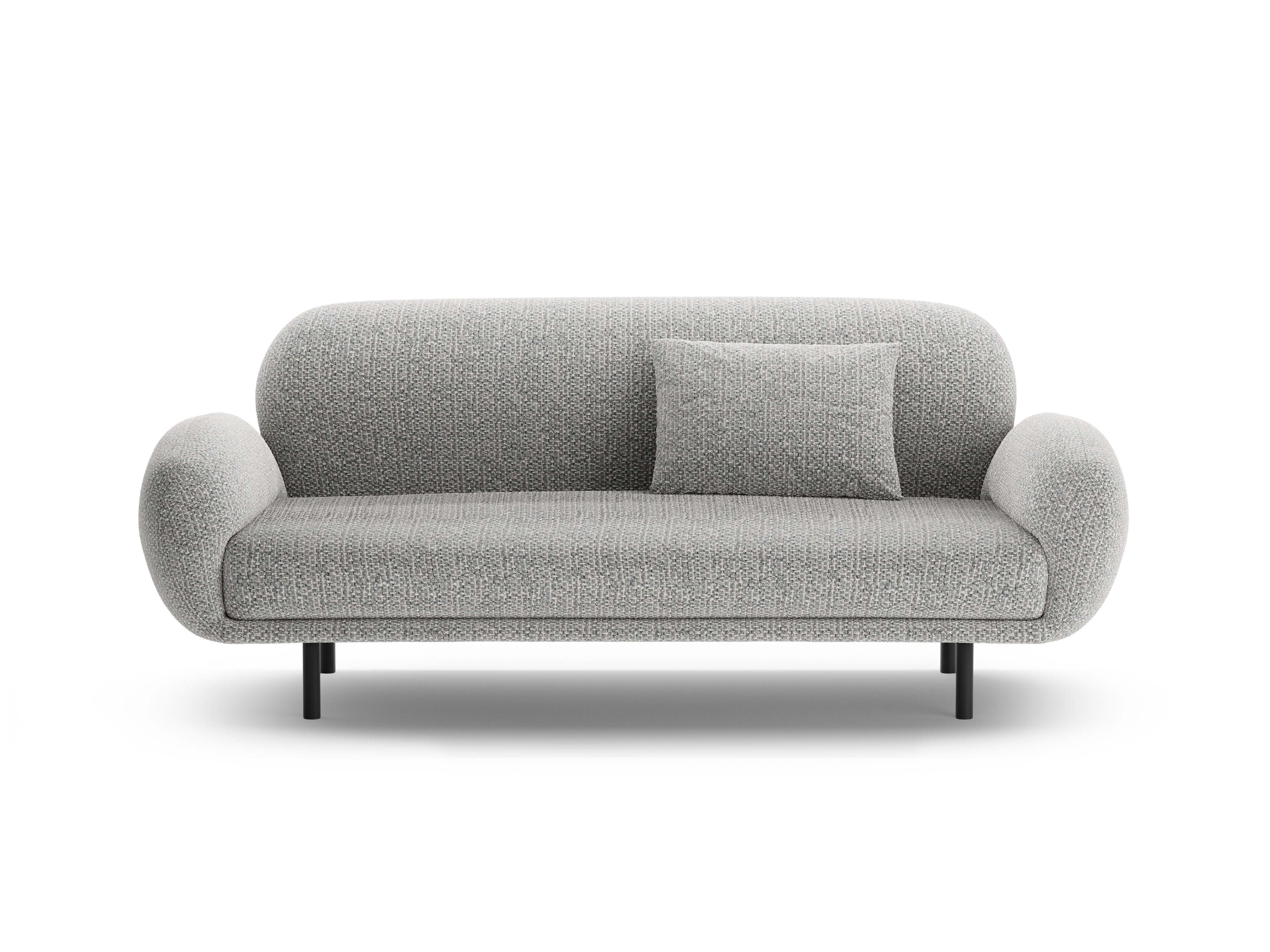 Sofa 2,5-sitzig POPPY graues Chenille