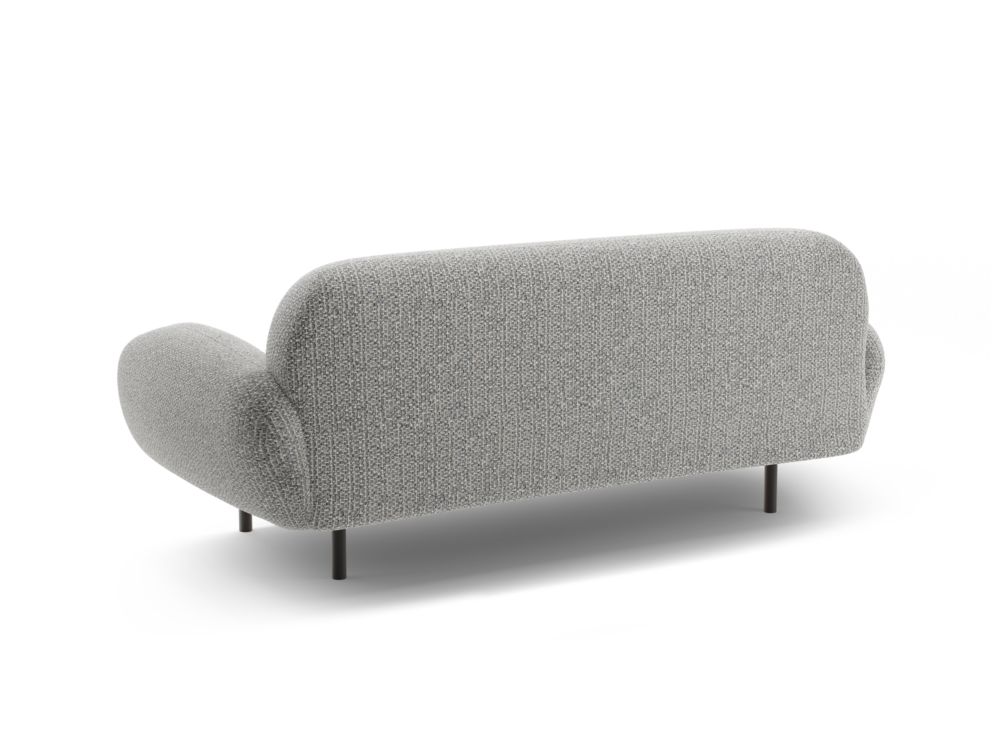 Sofa 2,5-sitzig POPPY graues Chenille