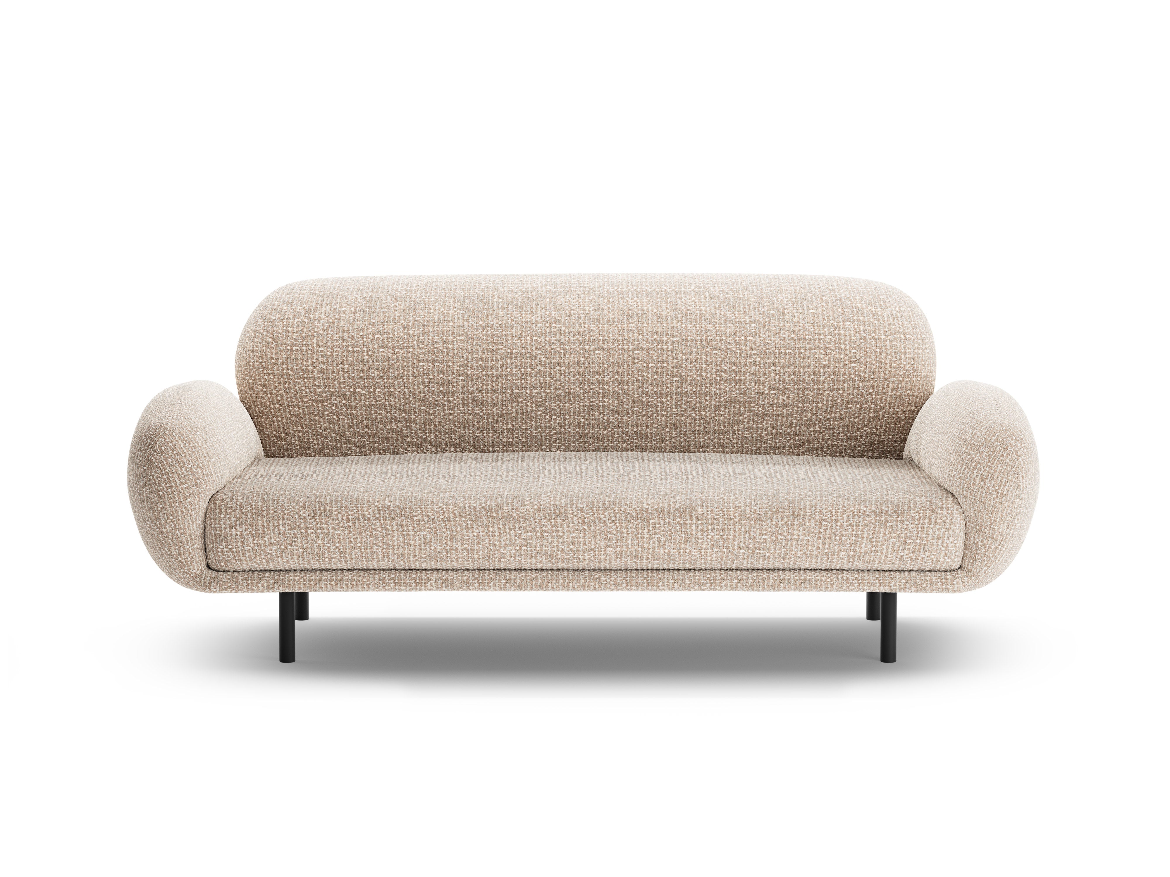 Sofa 2,5-sitzige POPPY sandfarbener Chenille