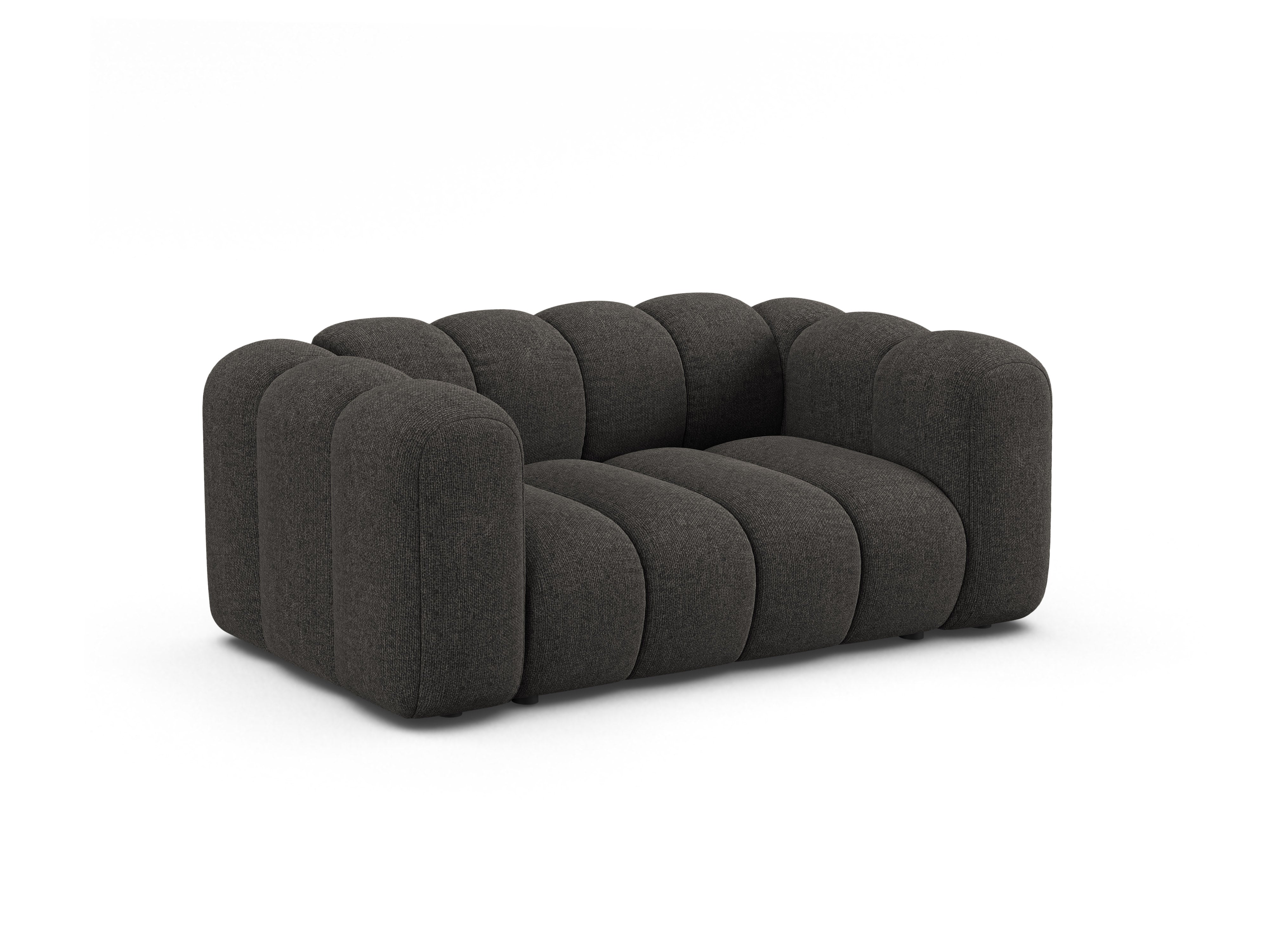 Sofa 2-sitzig LUPINE graues Chenille