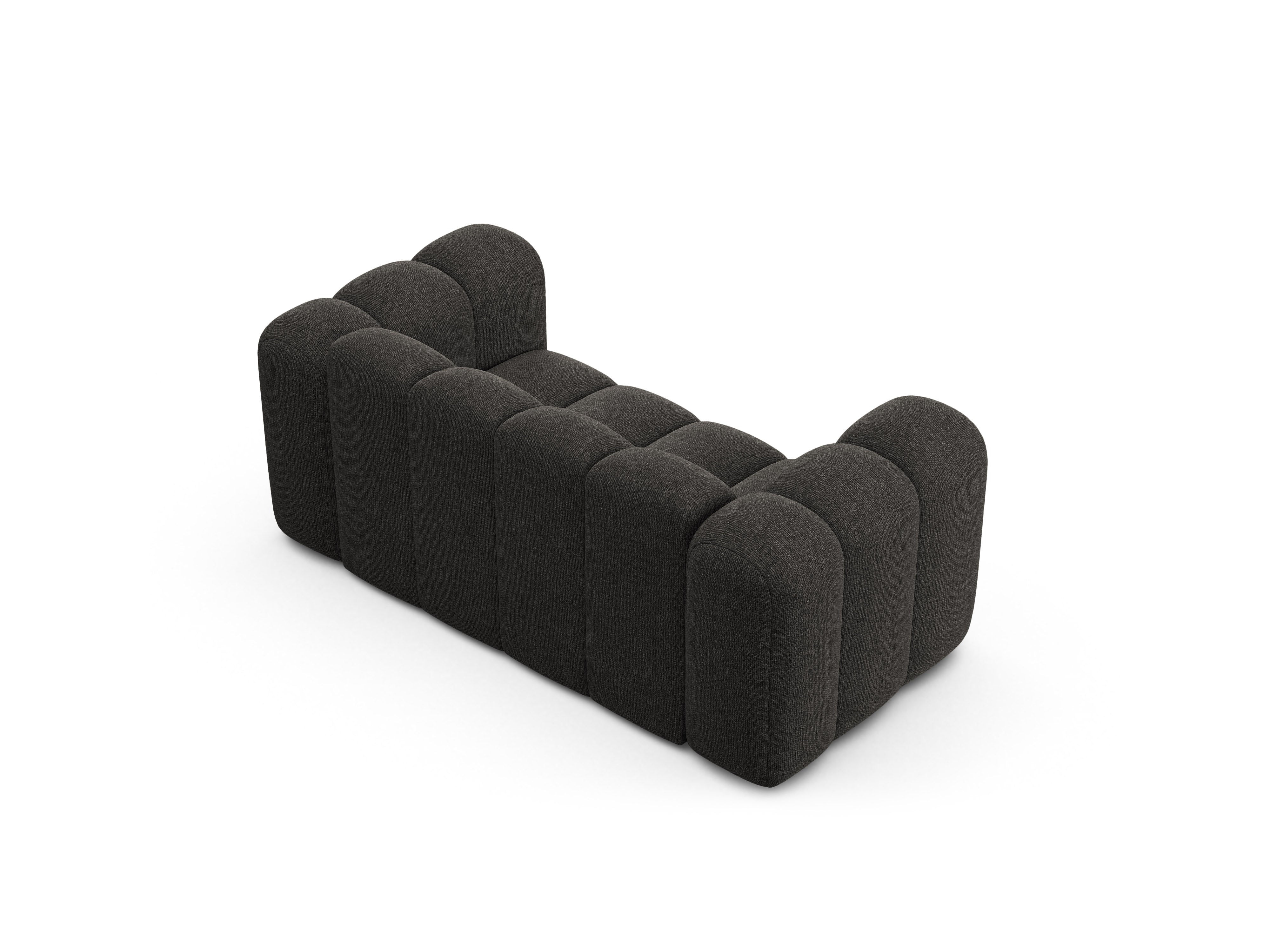 Sofa 2-sitzig LUPINE graues Chenille