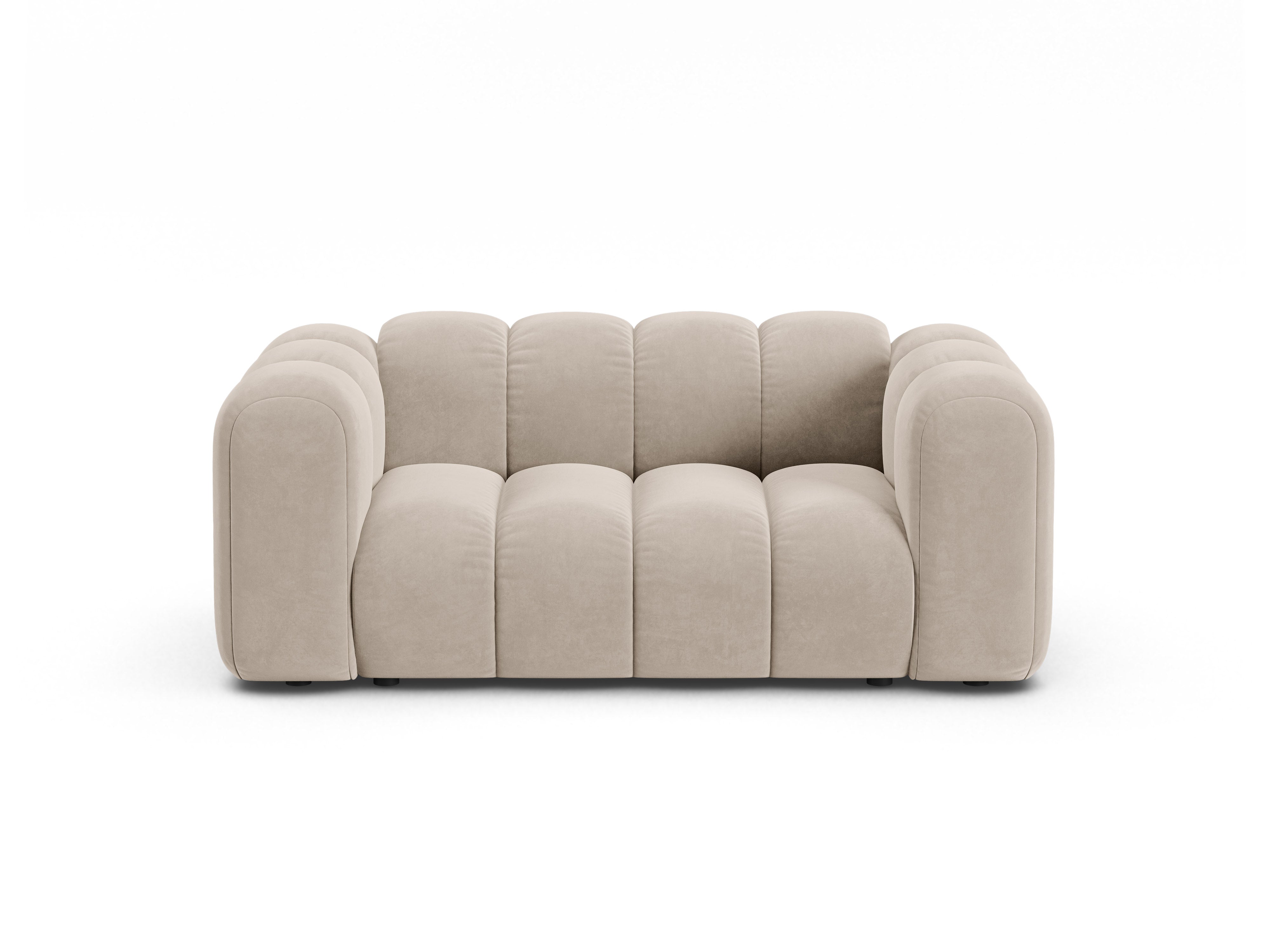 Sofa aus Samt 2-sitzig LUPINE beige