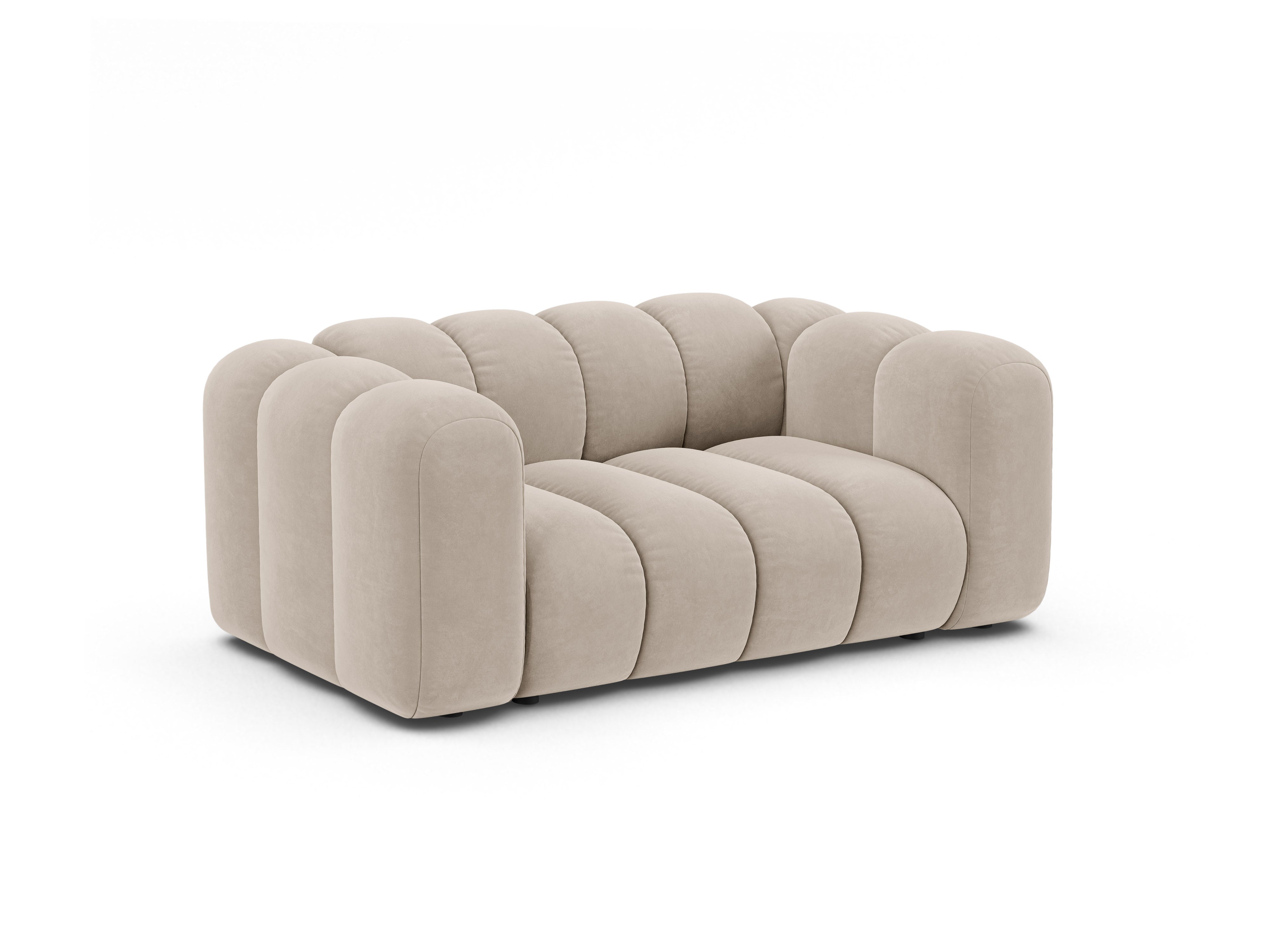 Sofa aus Samt 2-sitzig LUPINE beige