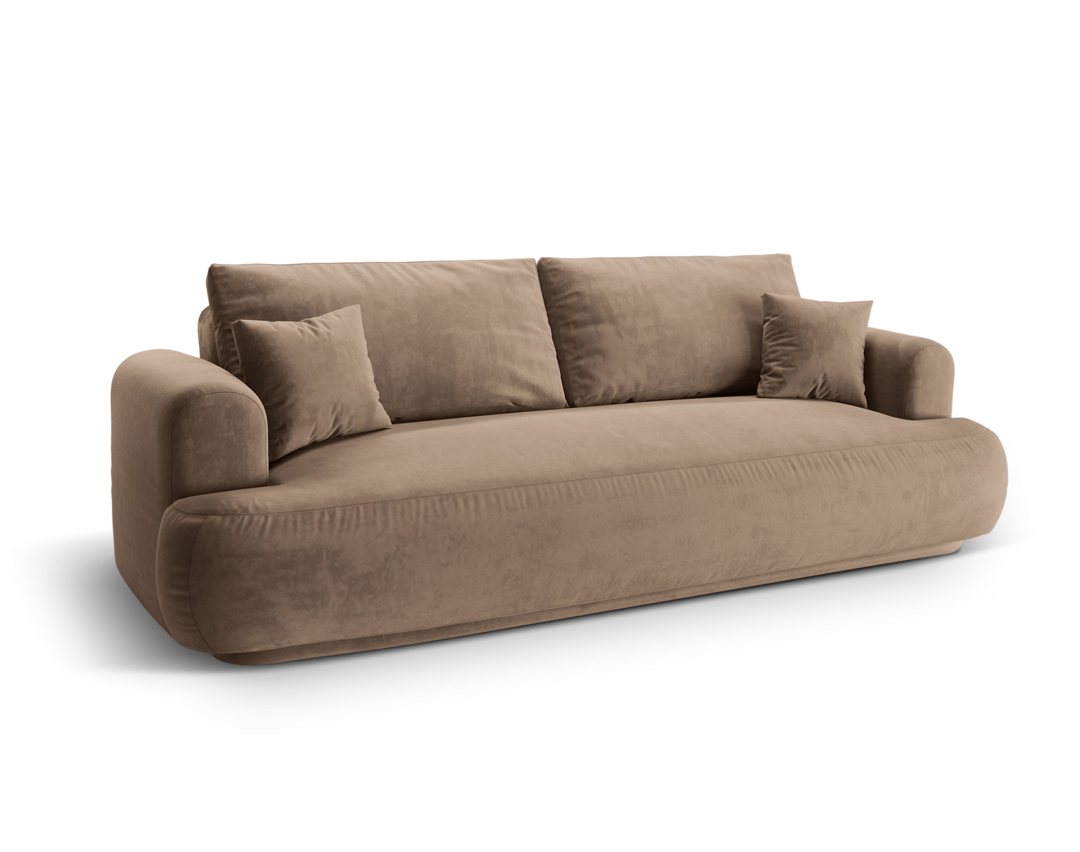 Samtsofa mit Ella schlafende dunkle Bank
