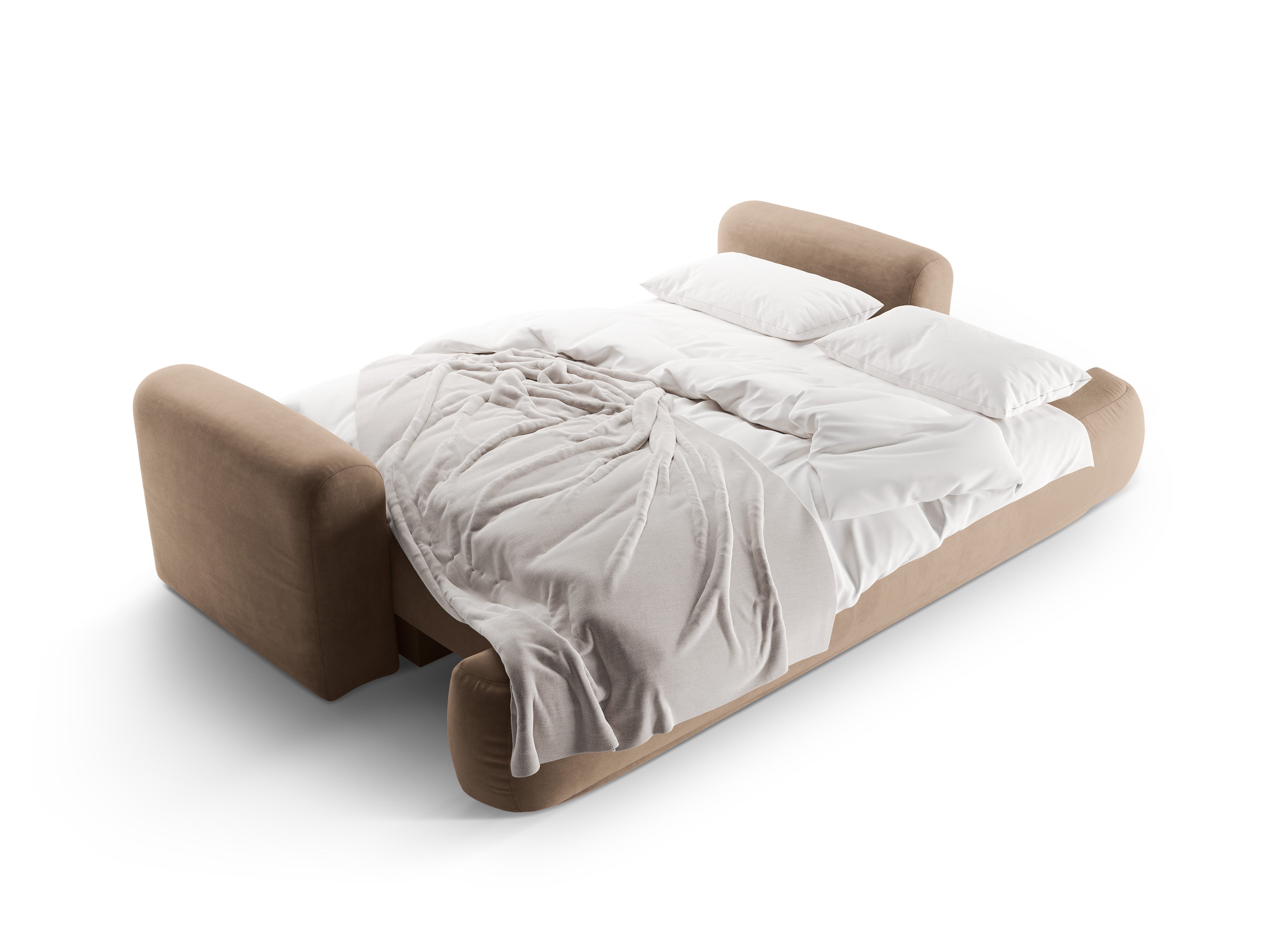 Samtsofa mit Ella schlafende dunkle Bank