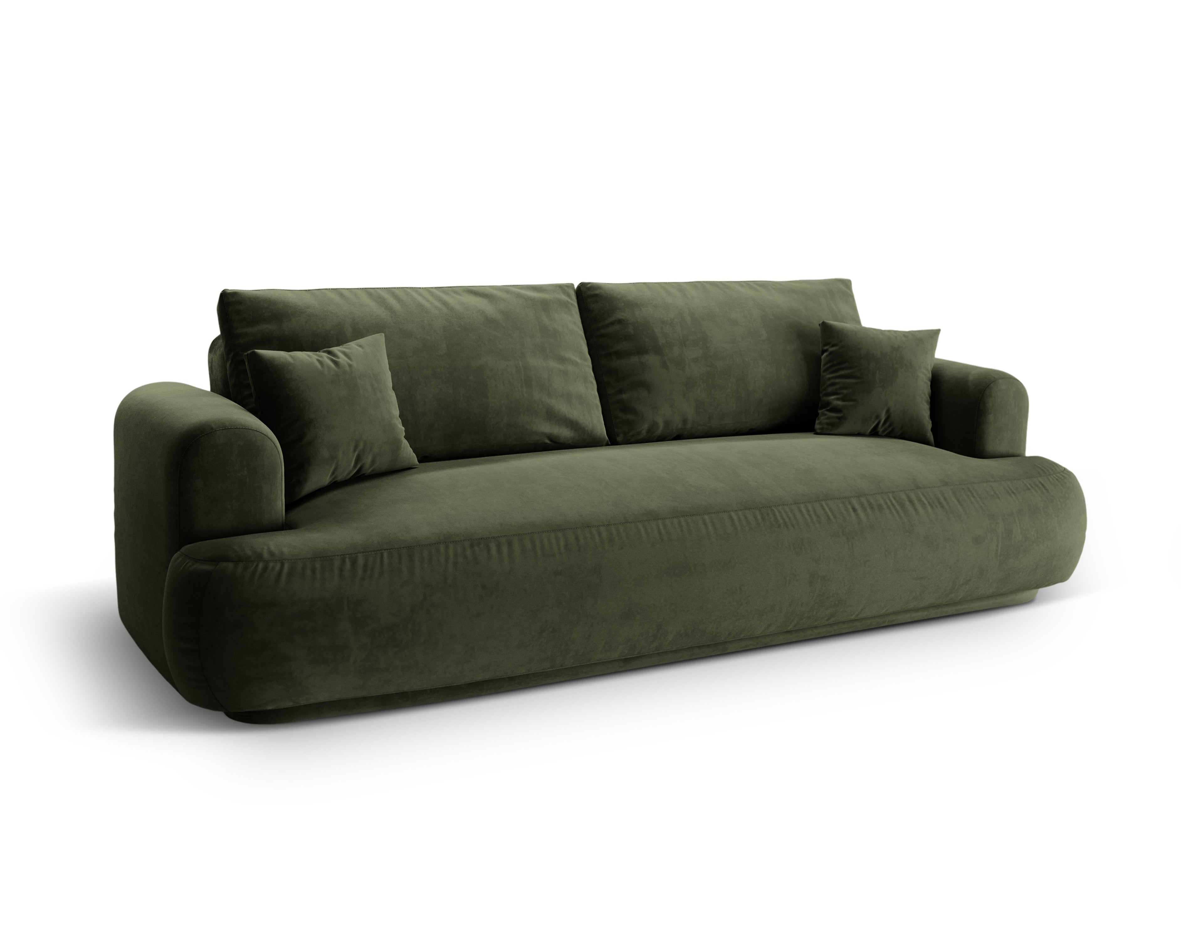 Samtsofa mit Ella Green Sleeping Function