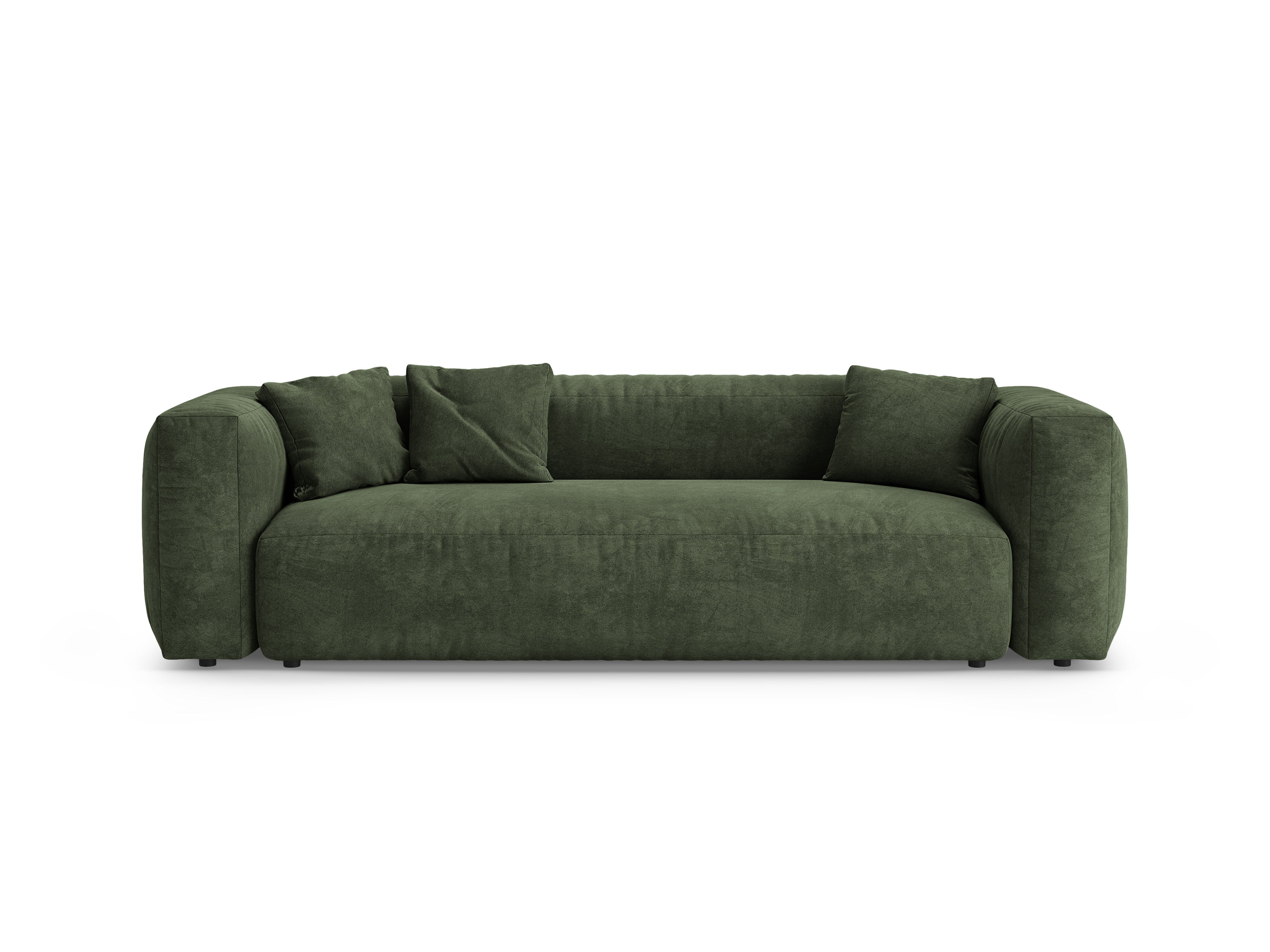 Sofa MARTINA 3-Sitzer mit Schlaffunktion in Grün