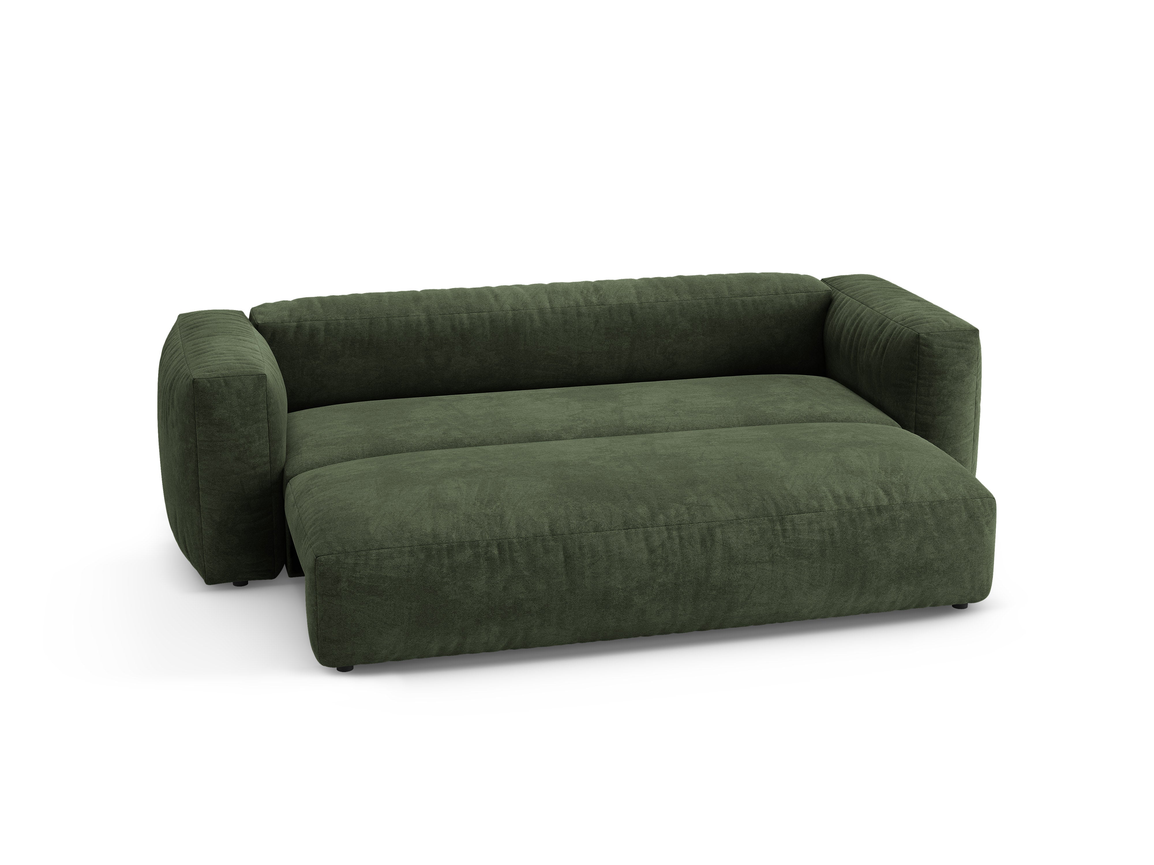 Sofa MARTINA 3-Sitzer mit Schlaffunktion in Grün
