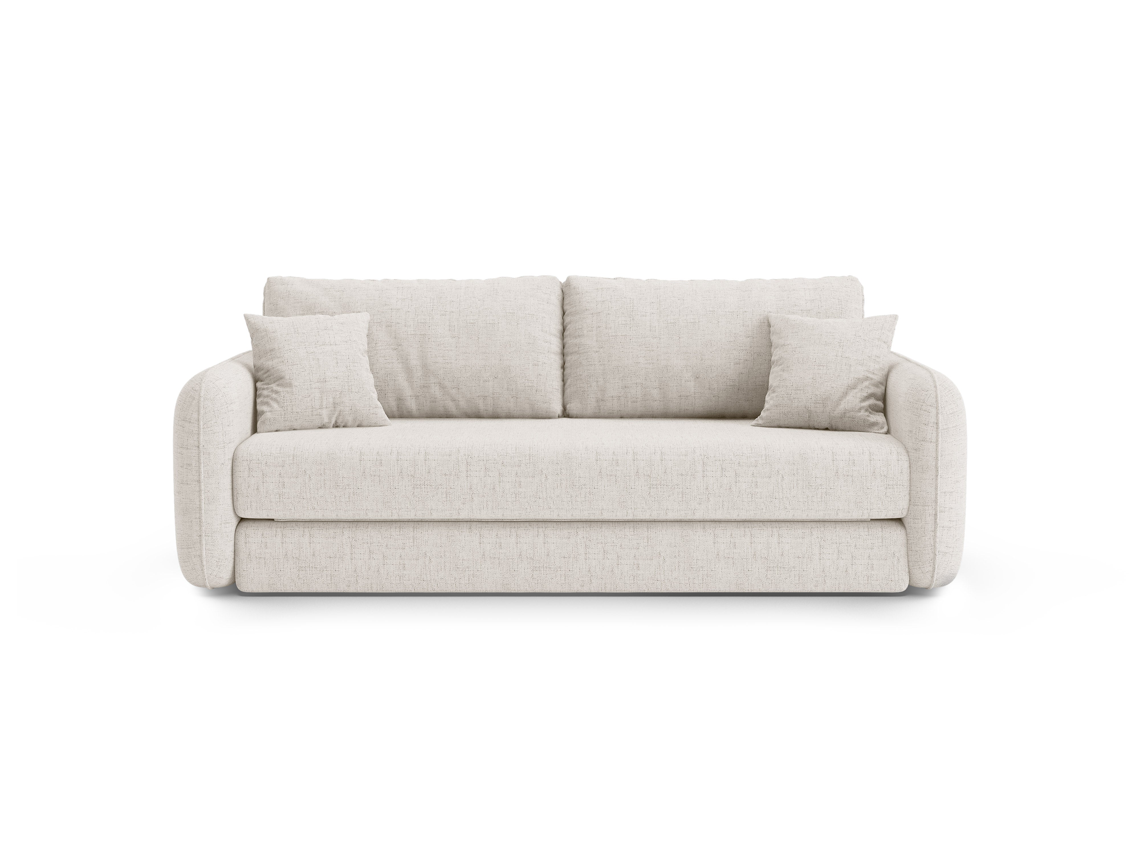 Sofa 3-sitzig mit Schlaffunktion DORMI hellbeige