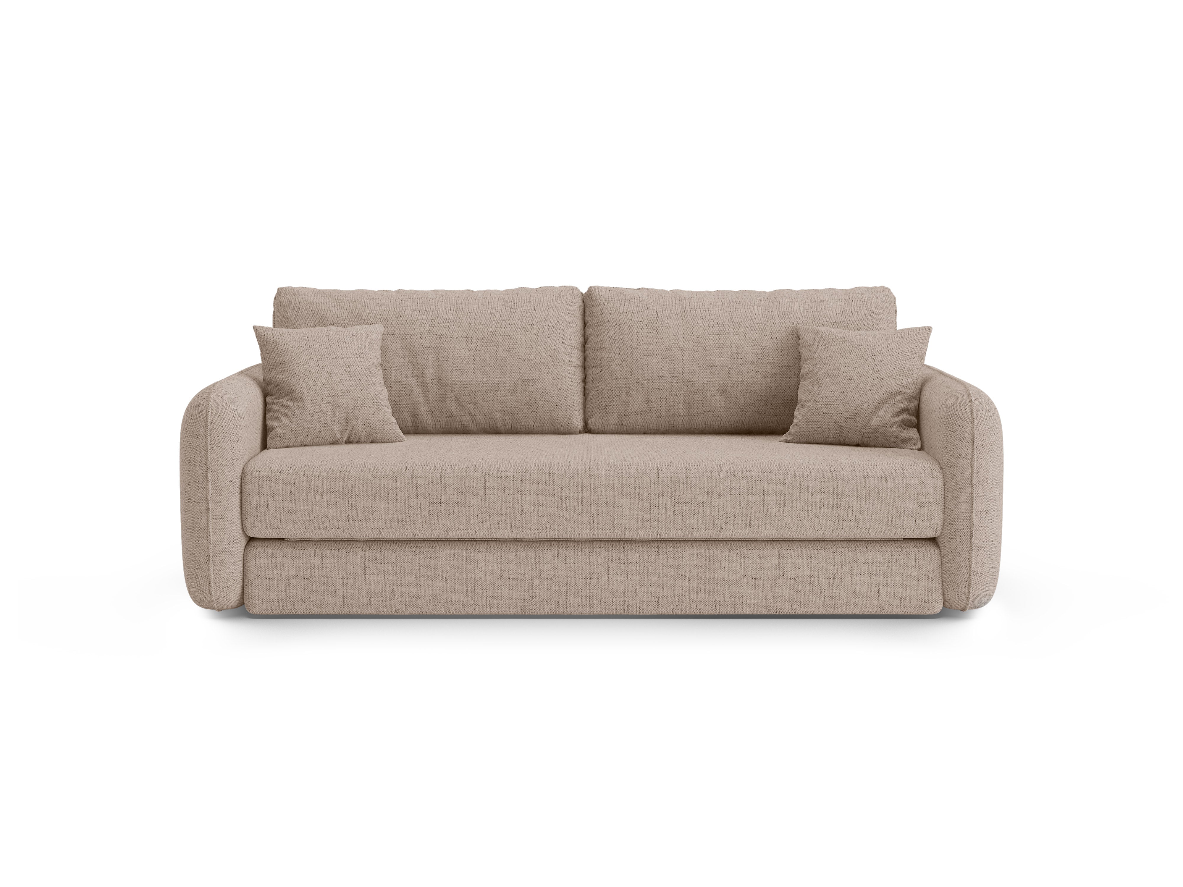 Sofa 3-sitzig mit Schlaffunktion DORMI cappuccino