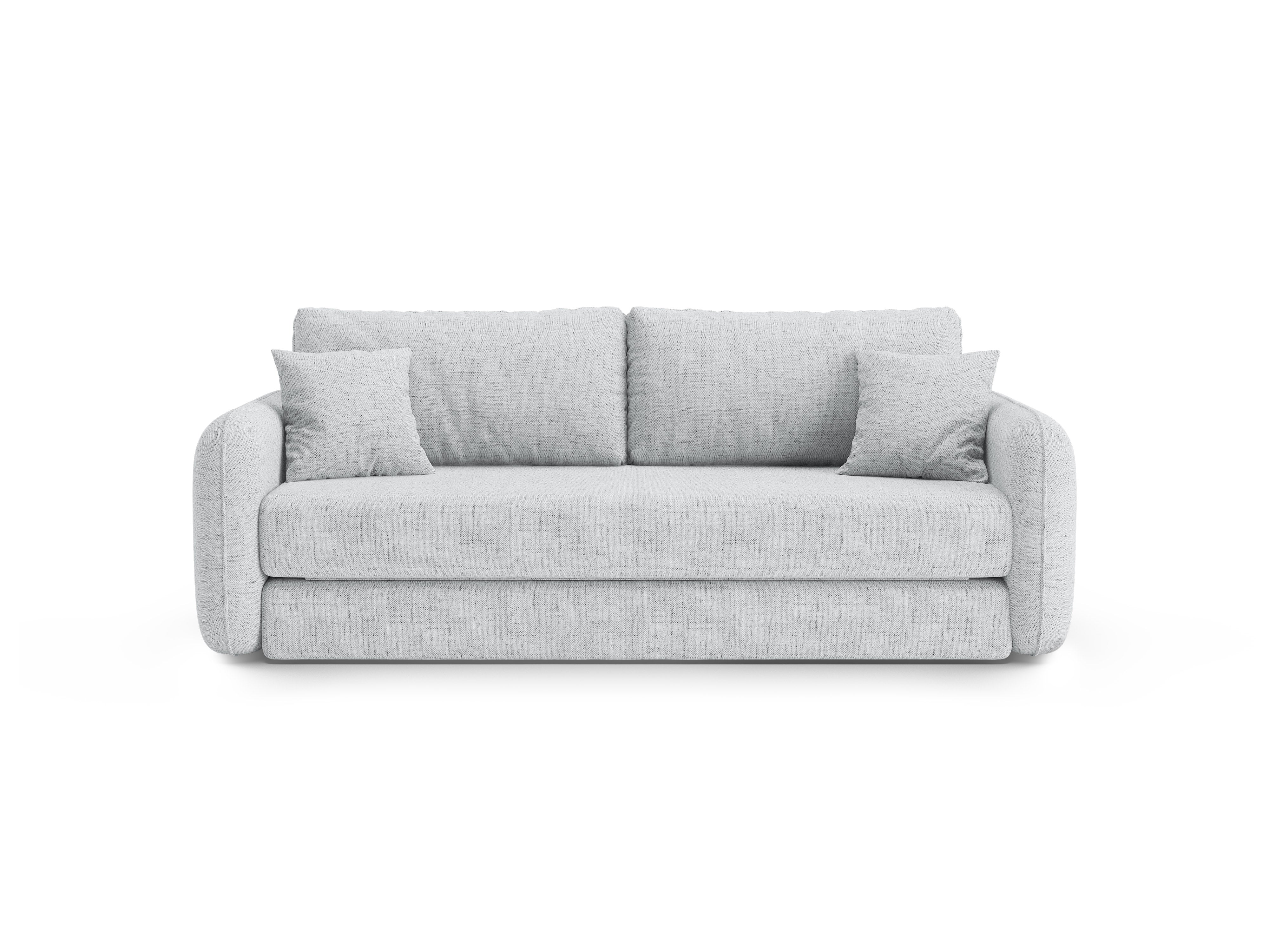 Sofa 3-Sitzer mit Schlaffunktion DORMI hellgrau