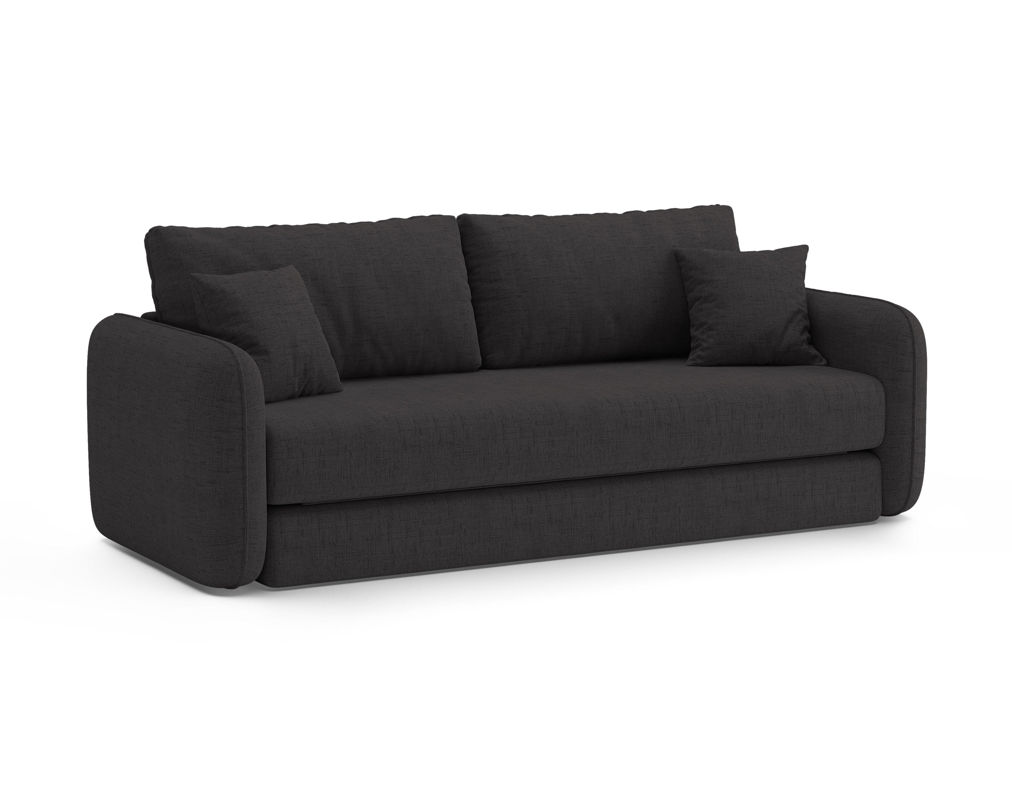 Sofa 3-sitzig mit Schlaffunktion DORMI anthrazit