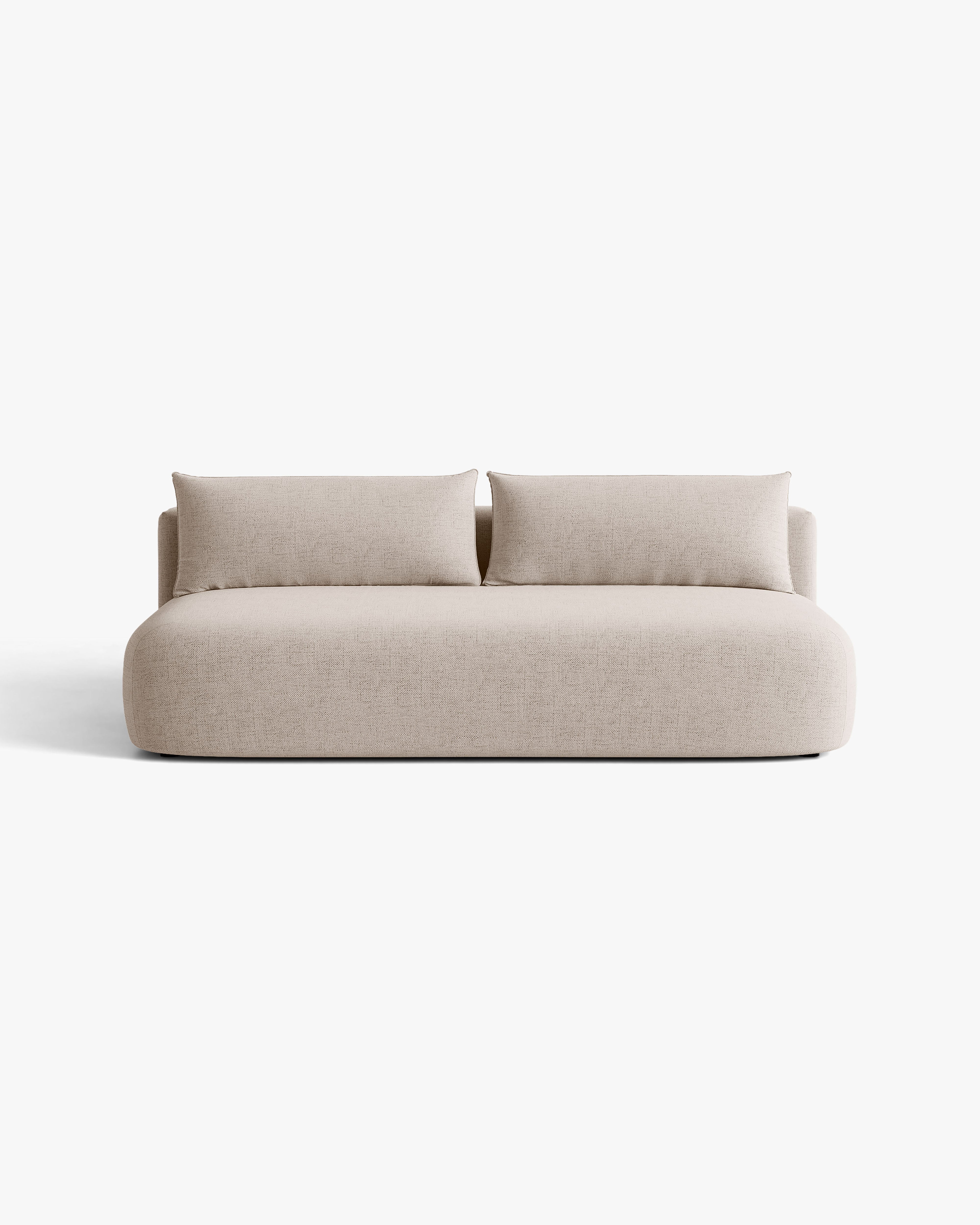 Sofa für 3 Personen mit Schlaf-Funktion HENA in Cappuccino