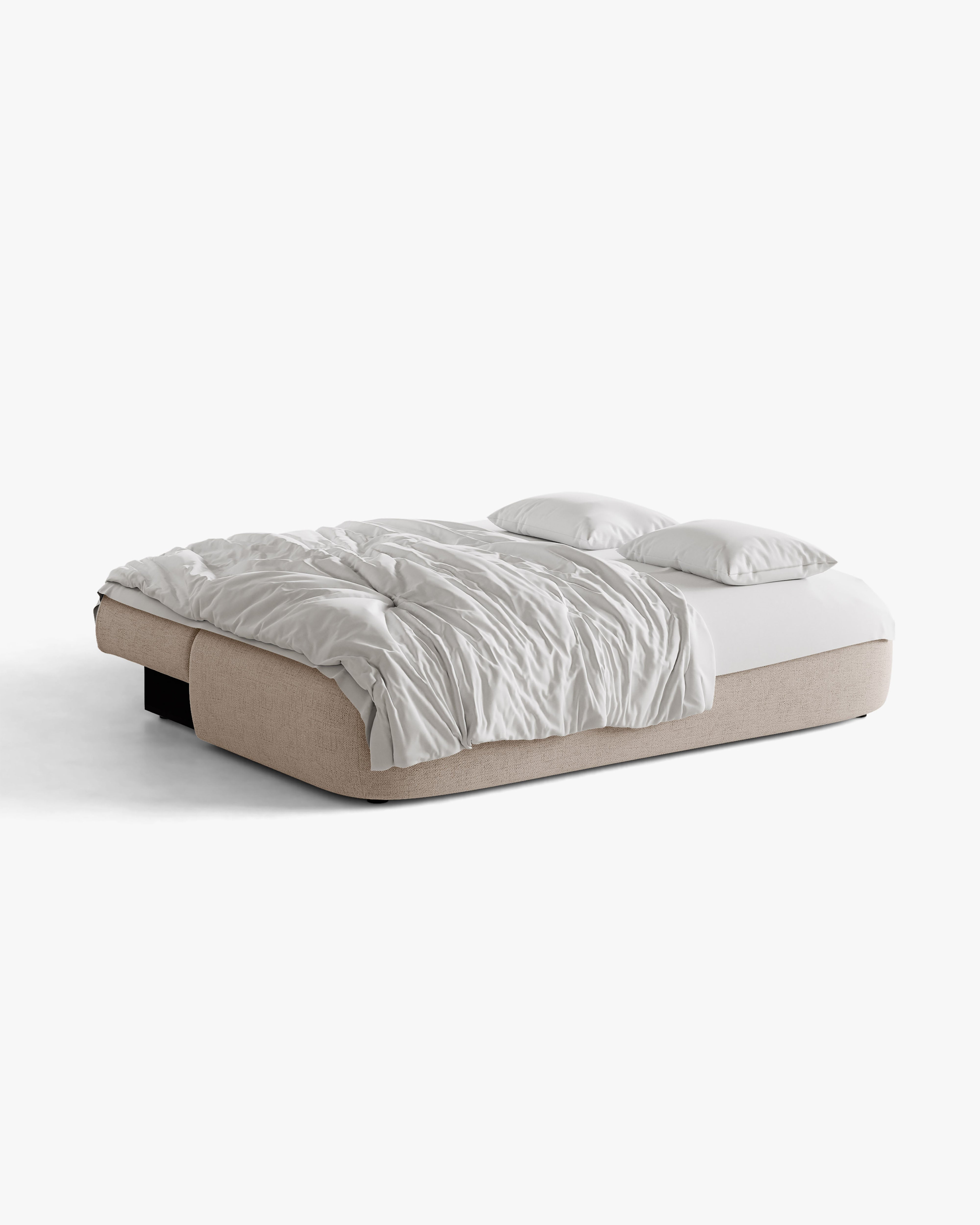 Sofa für 3 Personen mit Schlaf-Funktion HENA in Cappuccino