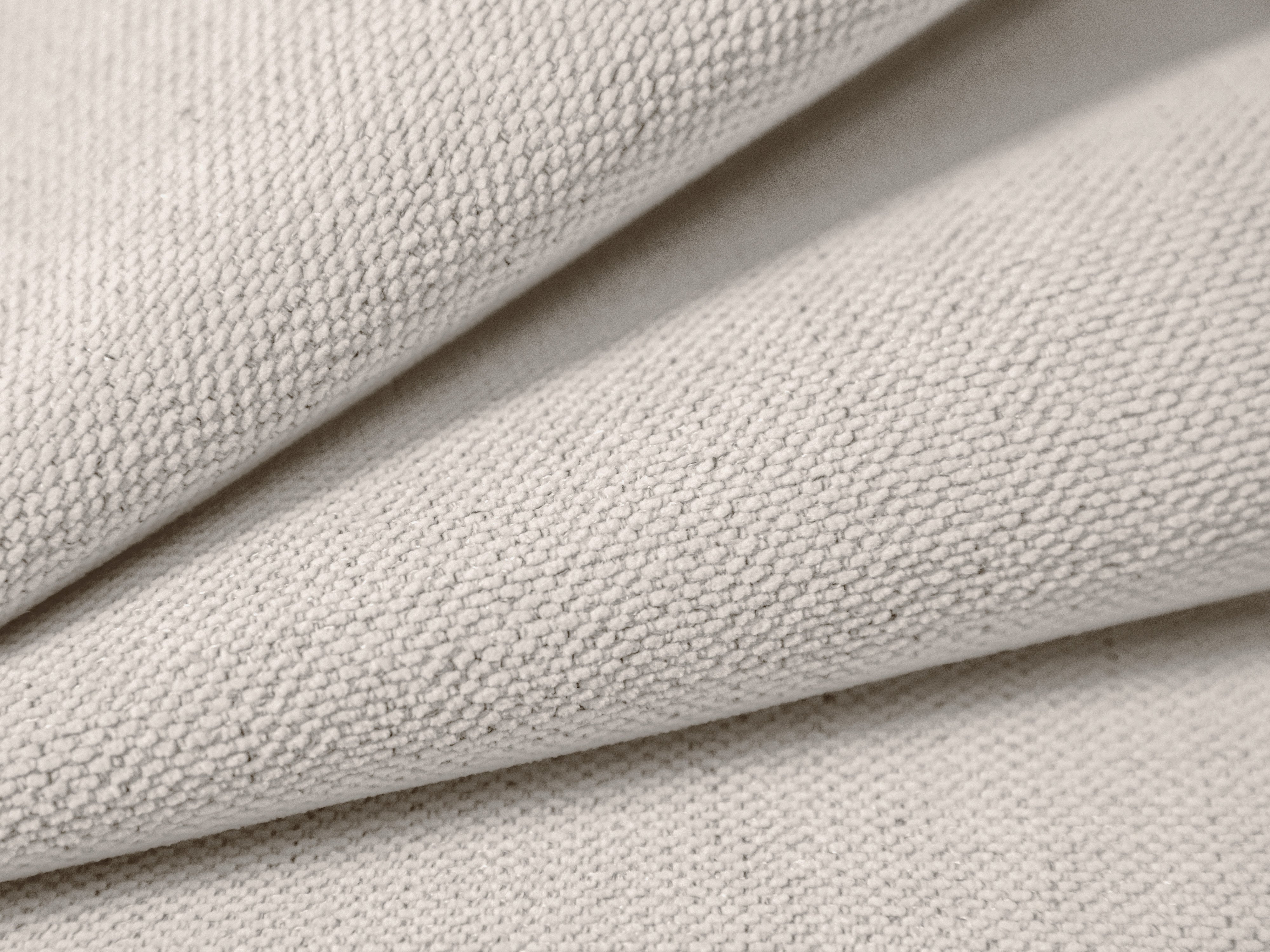 Sofa 3-Sitzer mit Schlaf-Funktion VICTOR hellbeige Chenille