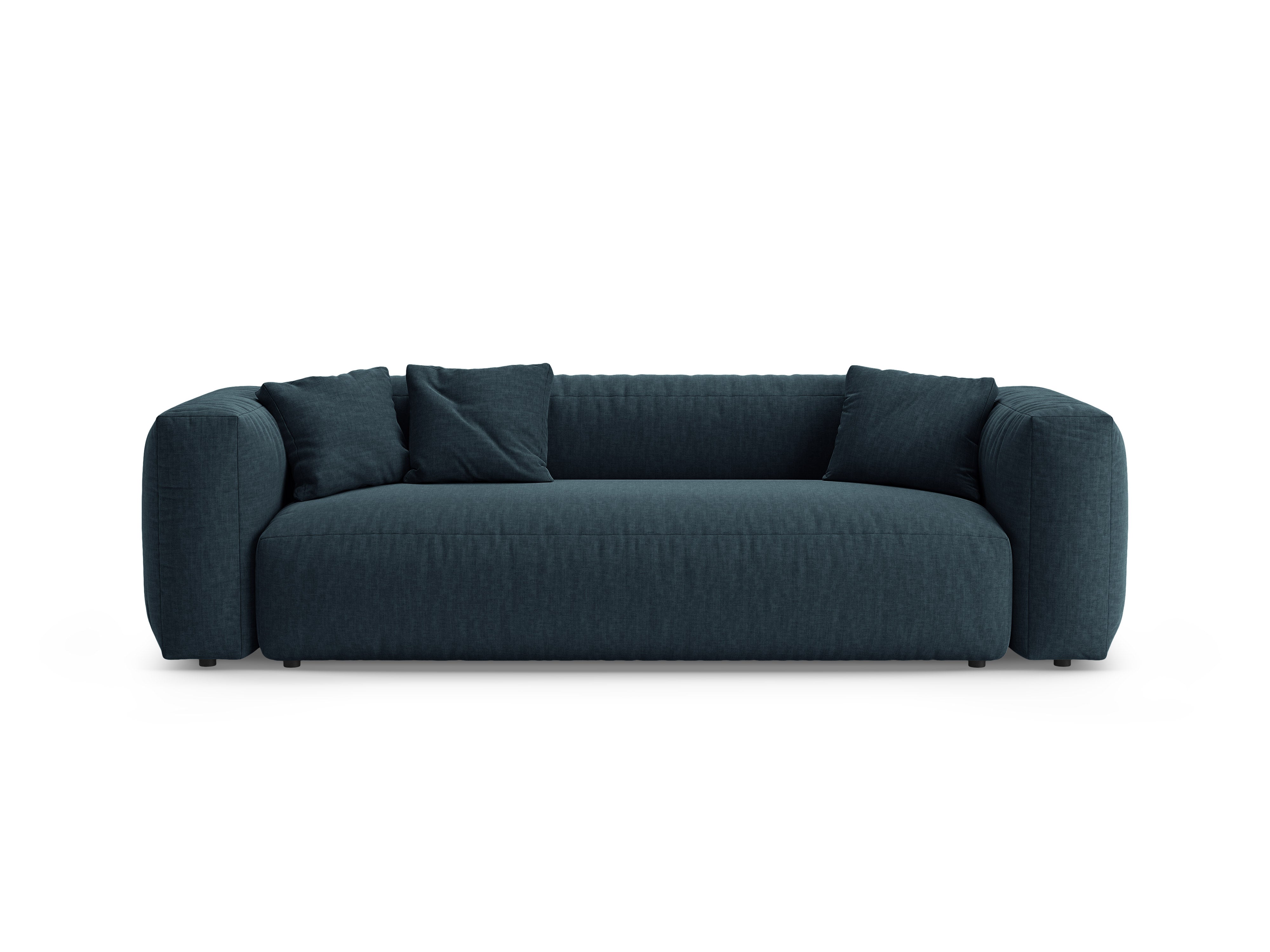 Sofa 3-Sitzer mit Schlaffunktion MARTINA in Jeansblau