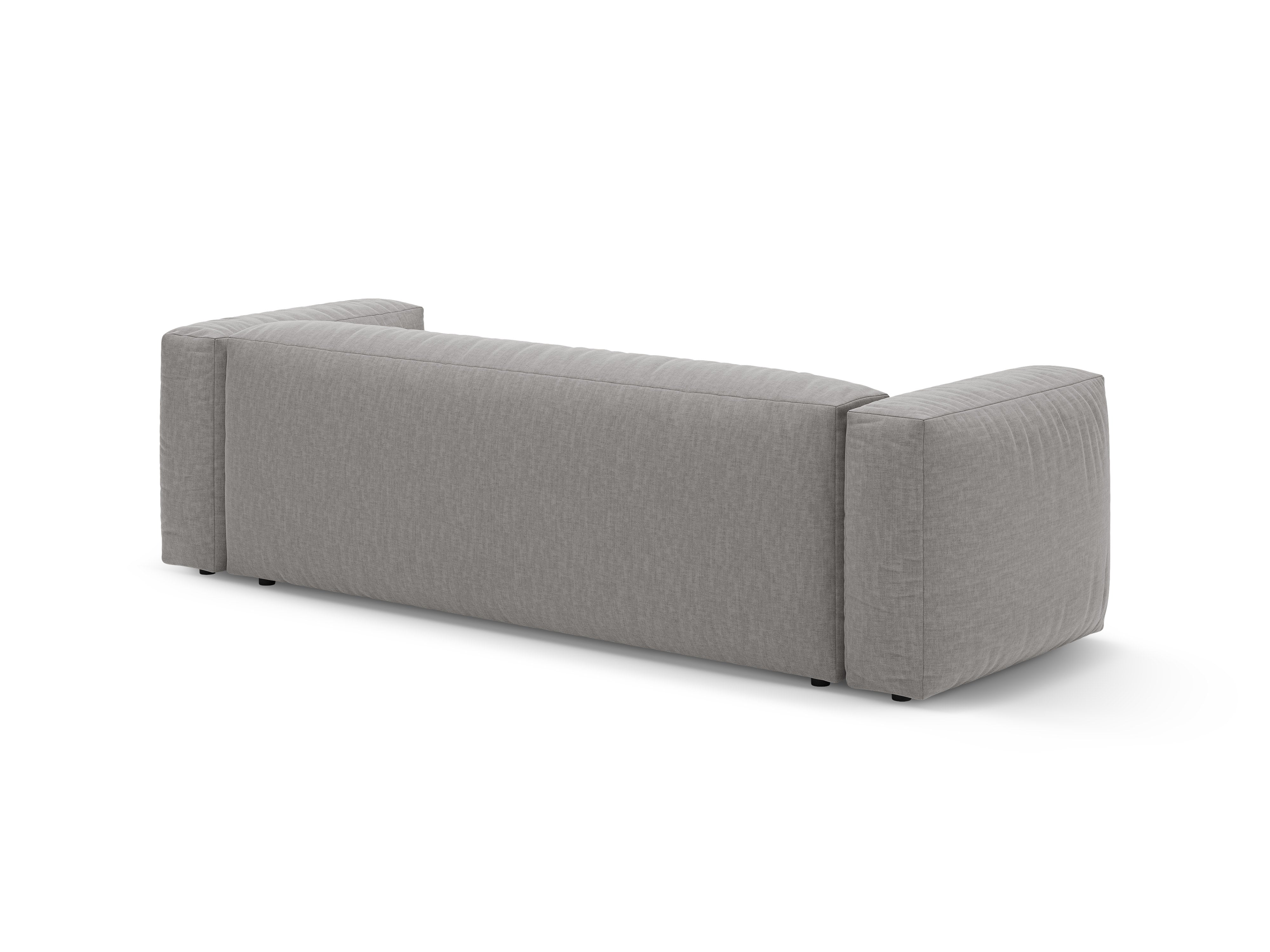 Sofa 3-Sitzer mit Schlaffunktion MARTINA hellgrau