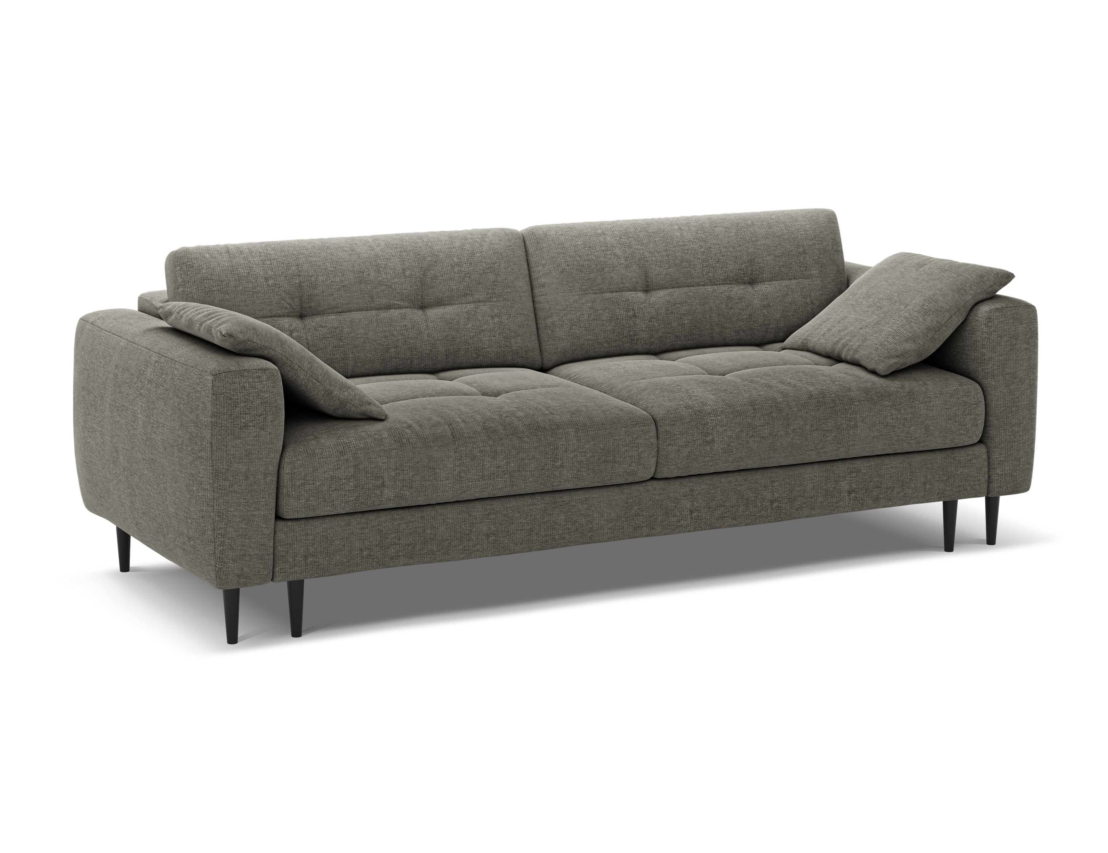 Sofa 3-Sitzer mit Schlaffunktion BEMY grau