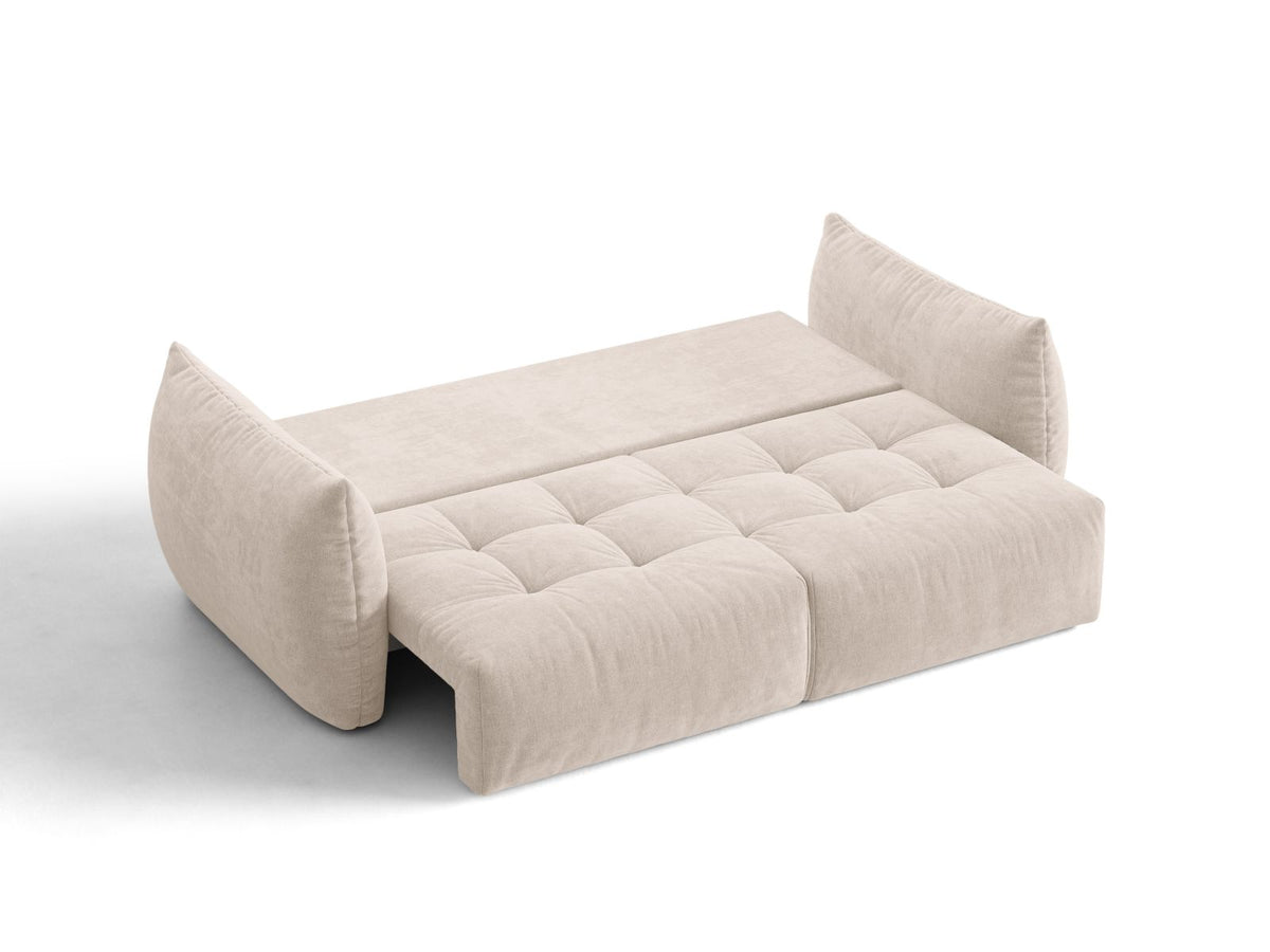 Sofa 3-osobowa z funkcją spania BLOOM jasnobeżowy – ujęcie 6