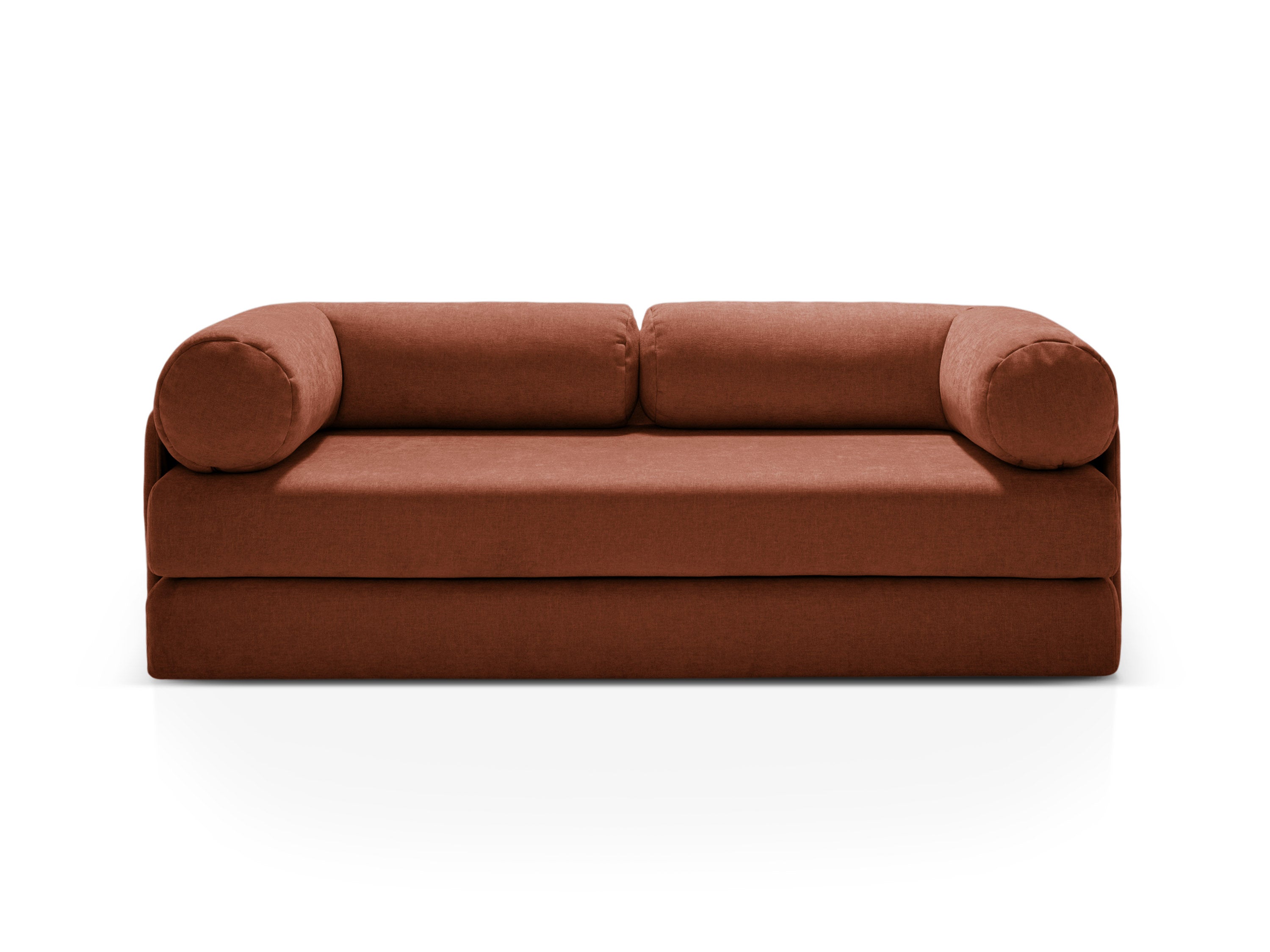 3-Seater Sofa with Sleeping Function DREAMY Brick