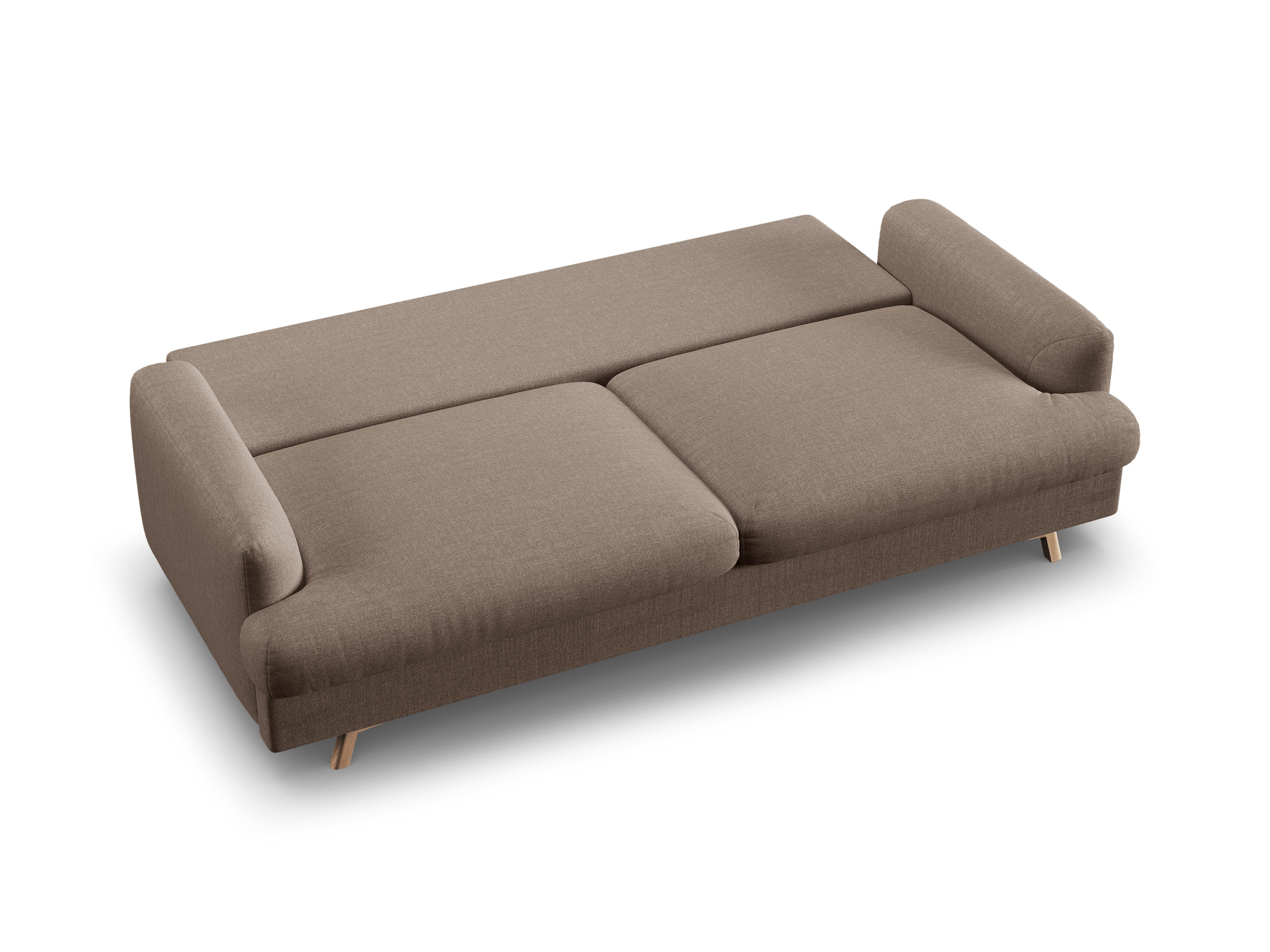 3-Seater Sofa with Sleeping Function NAOMI Cappuccino