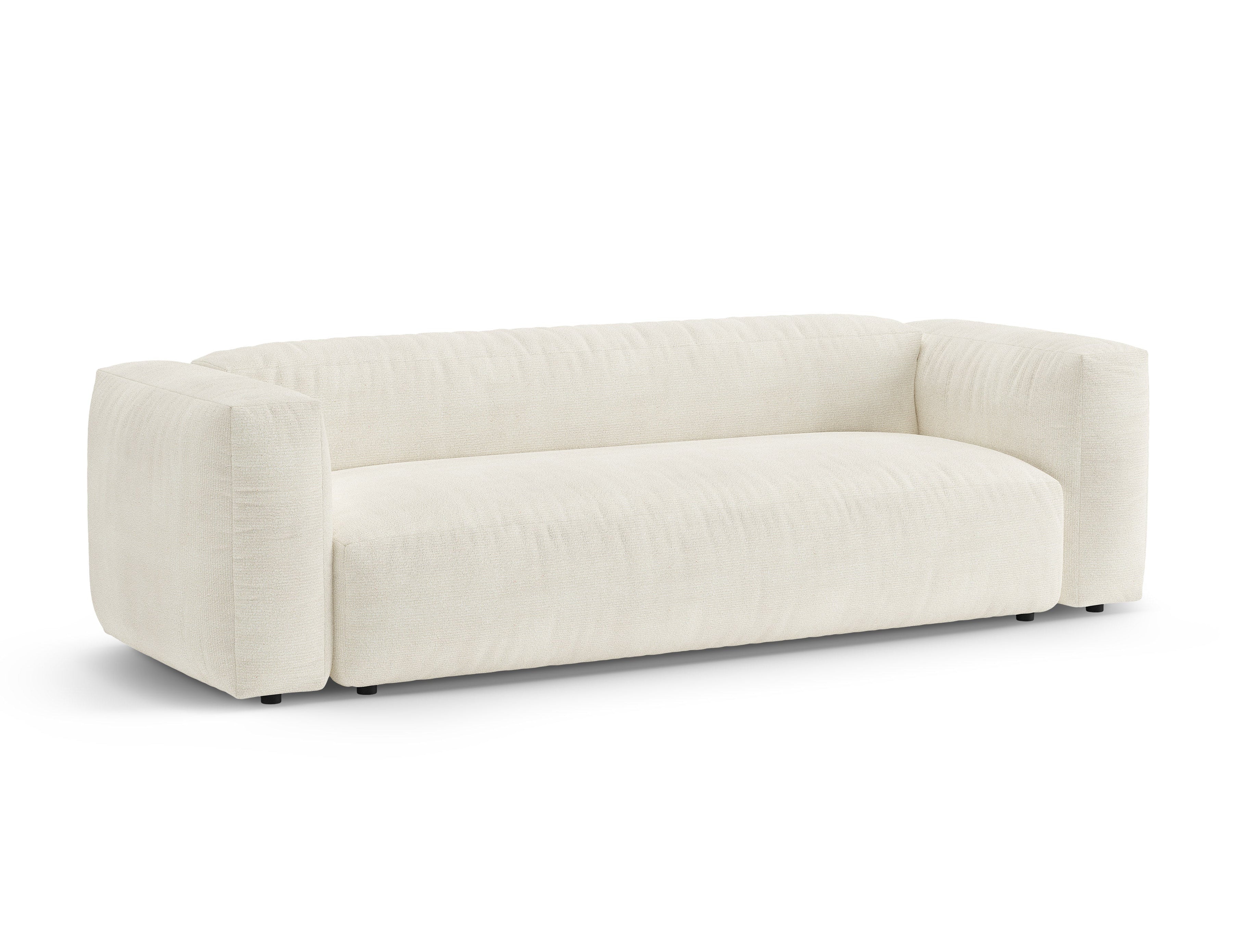 3-Seater Sofa with Sleeping Function MARTINA Ivory Boucle