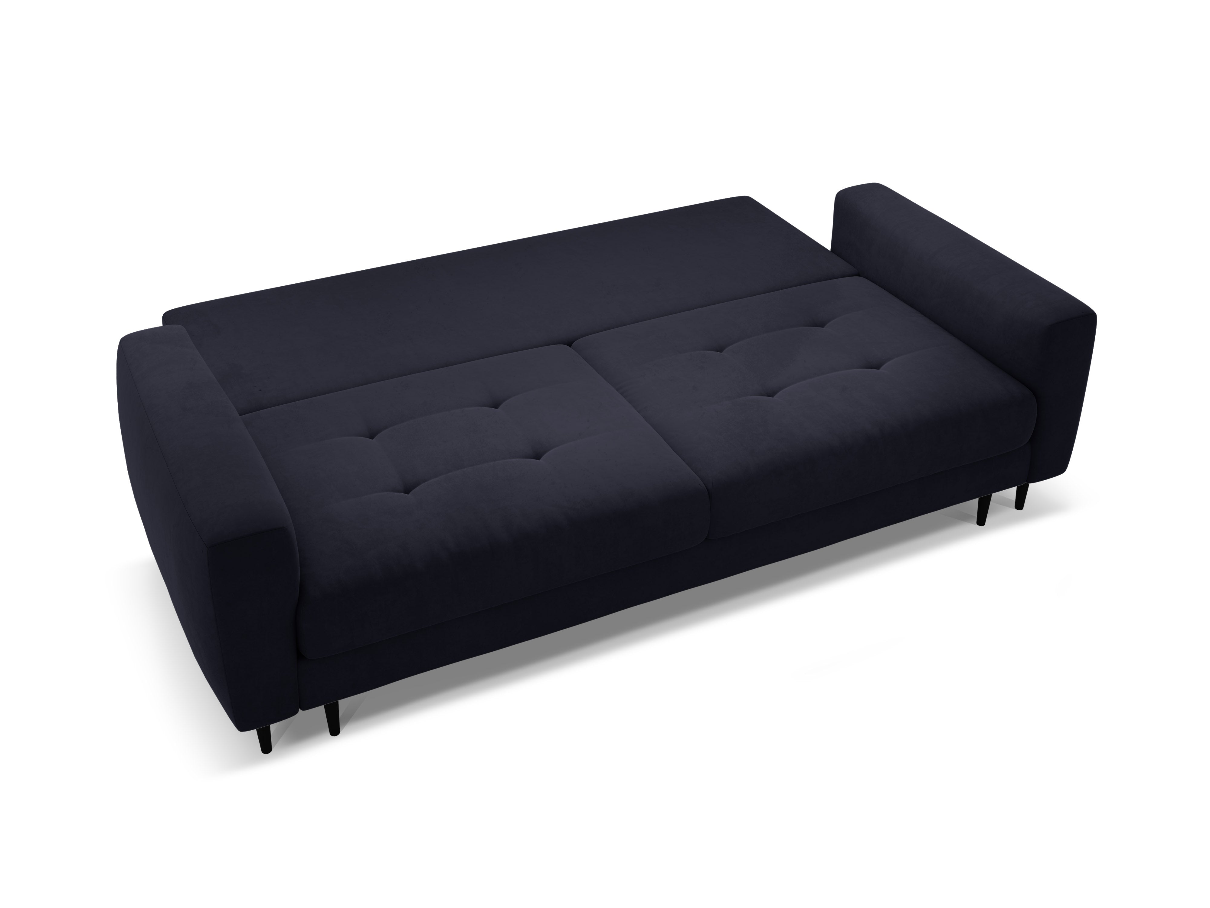 Velvet 3-Seater Sofa with Sleeping Function BEMY Royal Blue